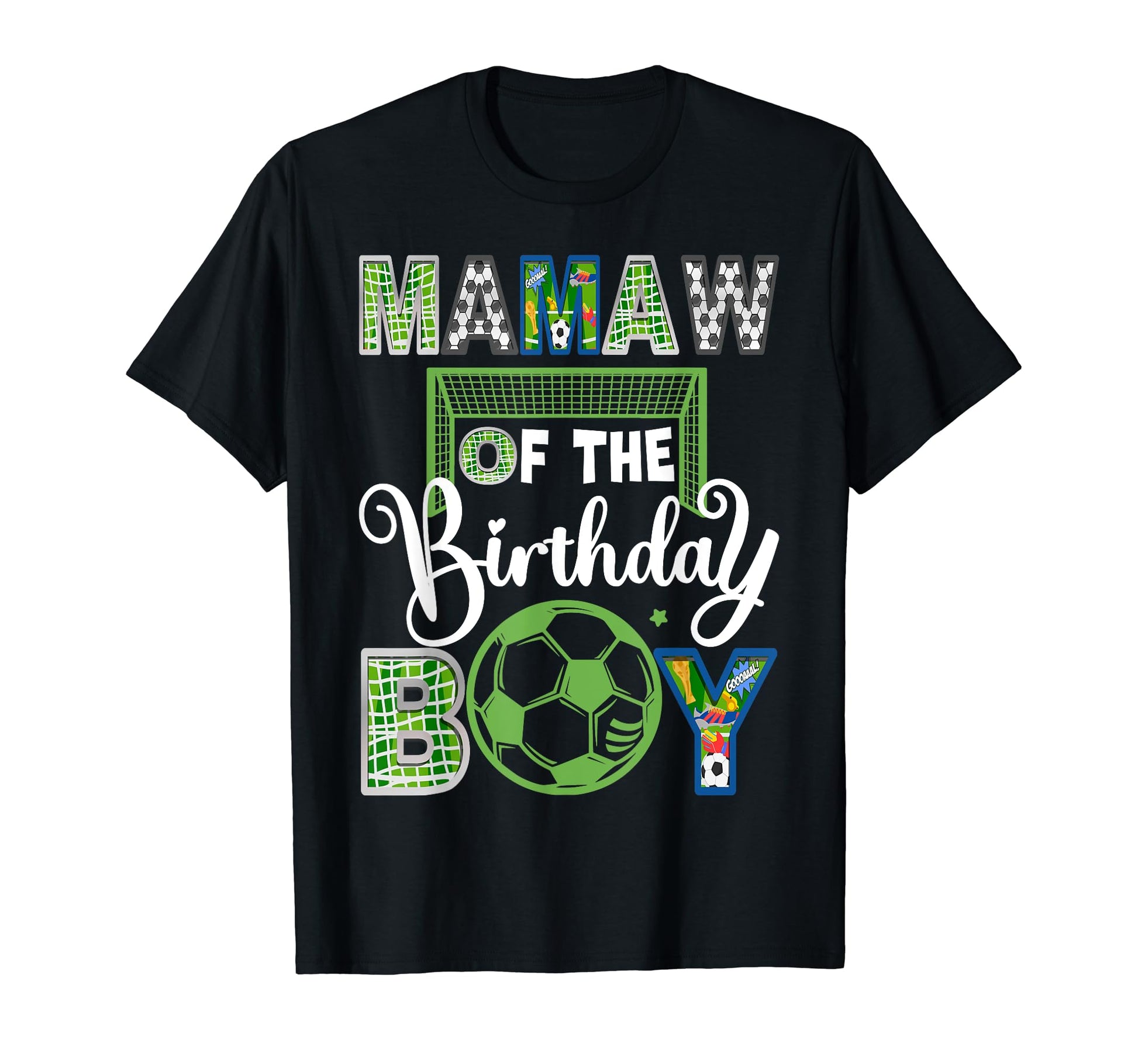 Mamaw Birthday Soccer Baller Birthday T-Shirt - Graphic Print Men Women - T-Shirt, Sweatshirt, Hoodie