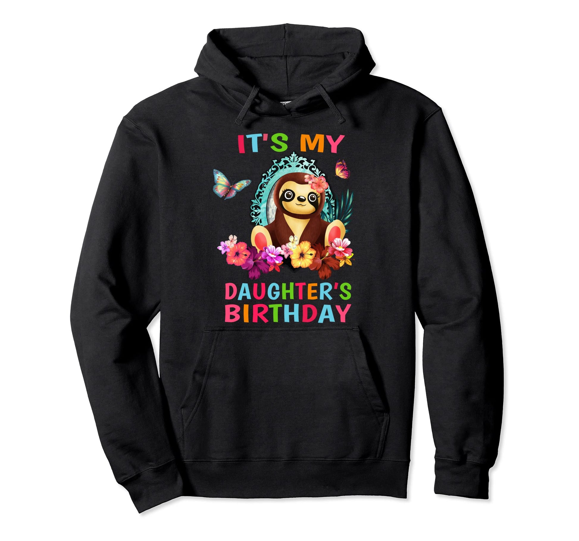 Mom Birthday Sloth Matching Dad Hoodie - Streetwear Style for Adults - T-Shirt, Sweatshirt, Hoodie