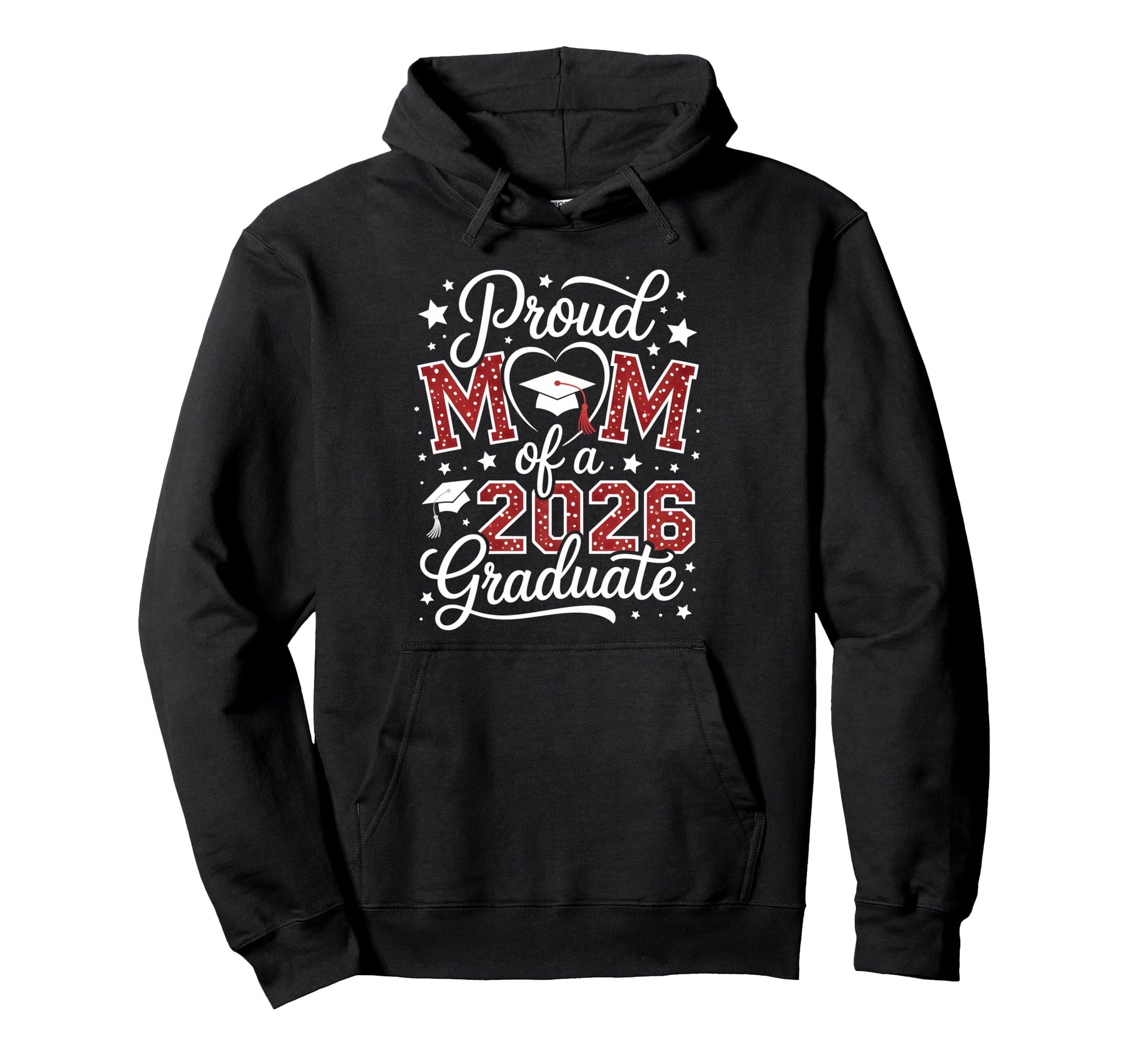 Proud Mom Class 2026 Graduate Senior Hoodie - Aesthetic Graphic Men Women - T-Shirt, Sweatshirt, Hoodie