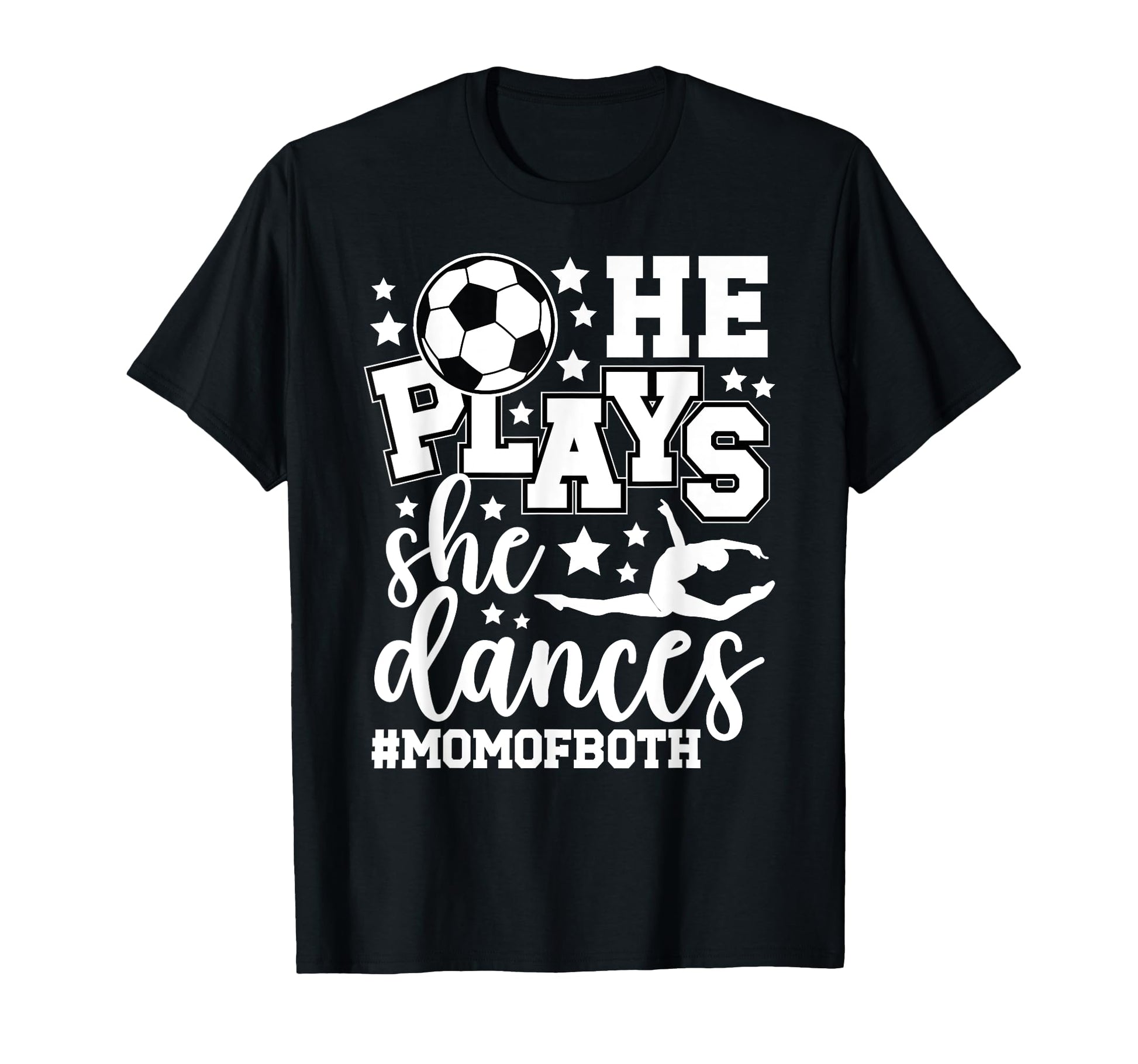 Mom Both Dancing Soccer Mom Dancer T-Shirt - Custom Art Print Men Women - T-Shirt, Sweatshirt, Hoodie