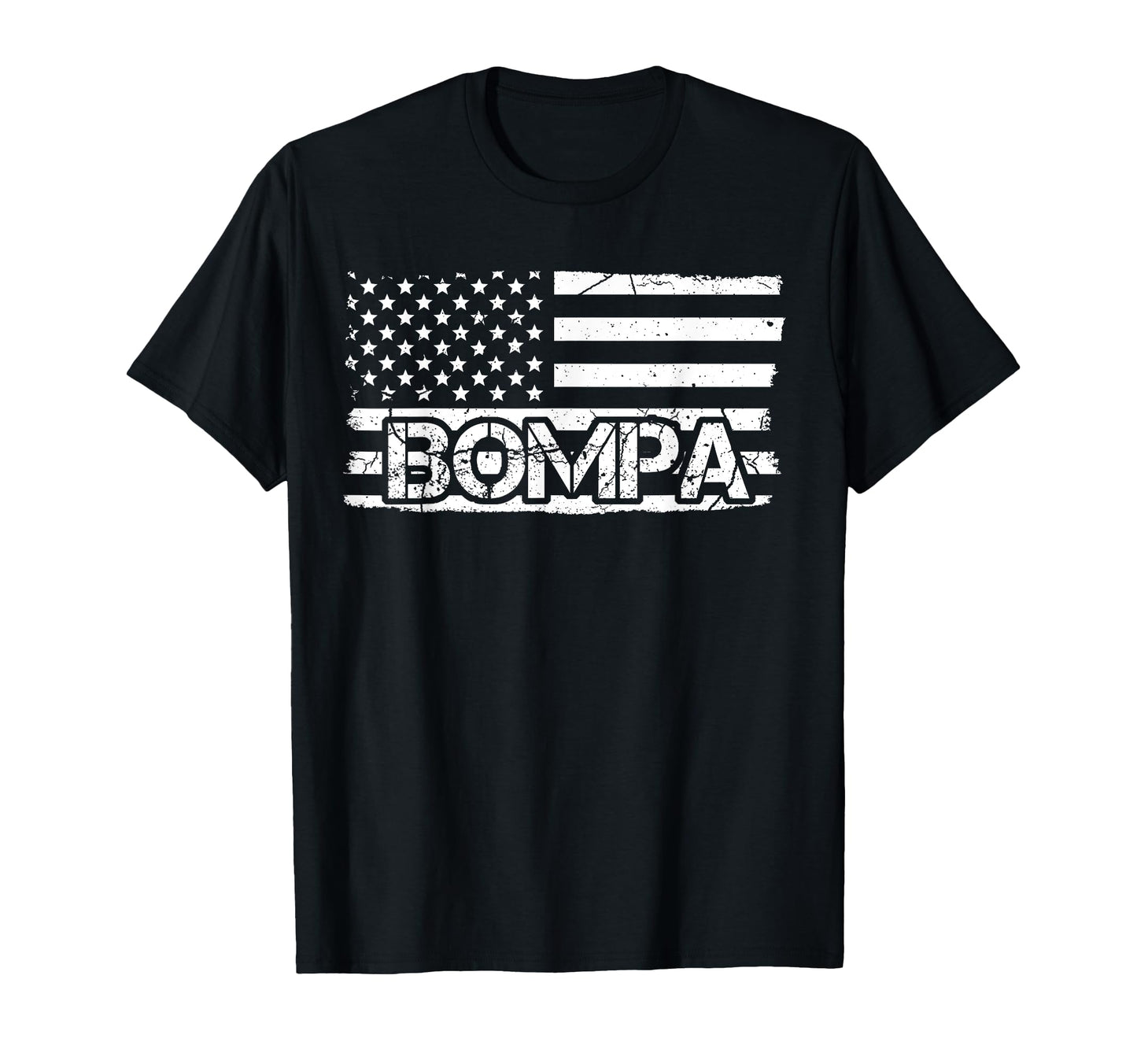 Bompa American Flag Fathers Day Grandpa T-Shirt - Graphic Print Men Women - T-Shirt, Sweatshirt, Hoodie