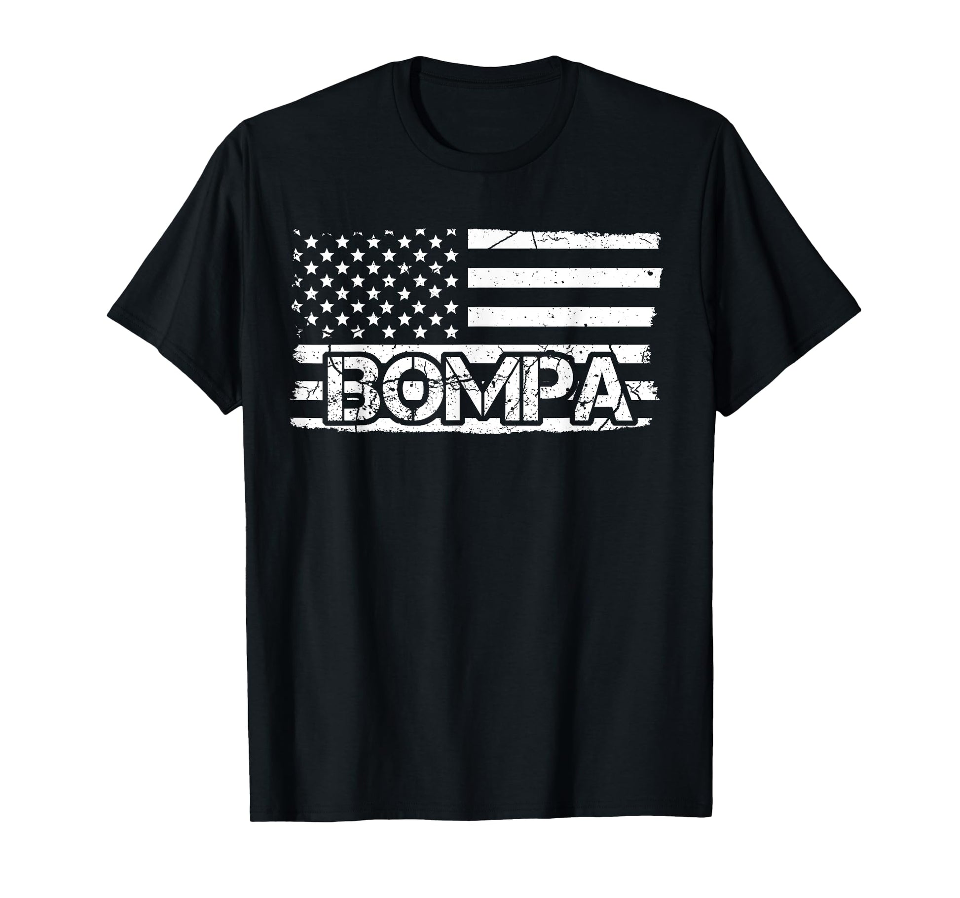 Bompa American Flag Fathers Day Grandpa T-Shirt - Graphic Print Men Women - T-Shirt, Sweatshirt, Hoodie