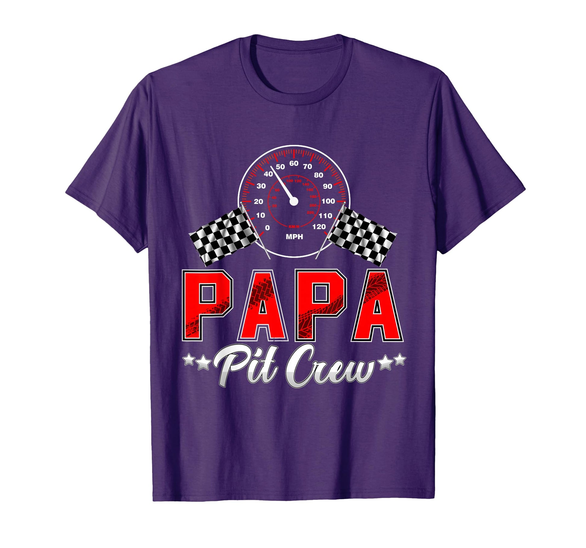 Papa Racing Car Birthday Party Family T-Shirt - Graphic Print for Adults - T-Shirt, Sweatshirt, Hoodie