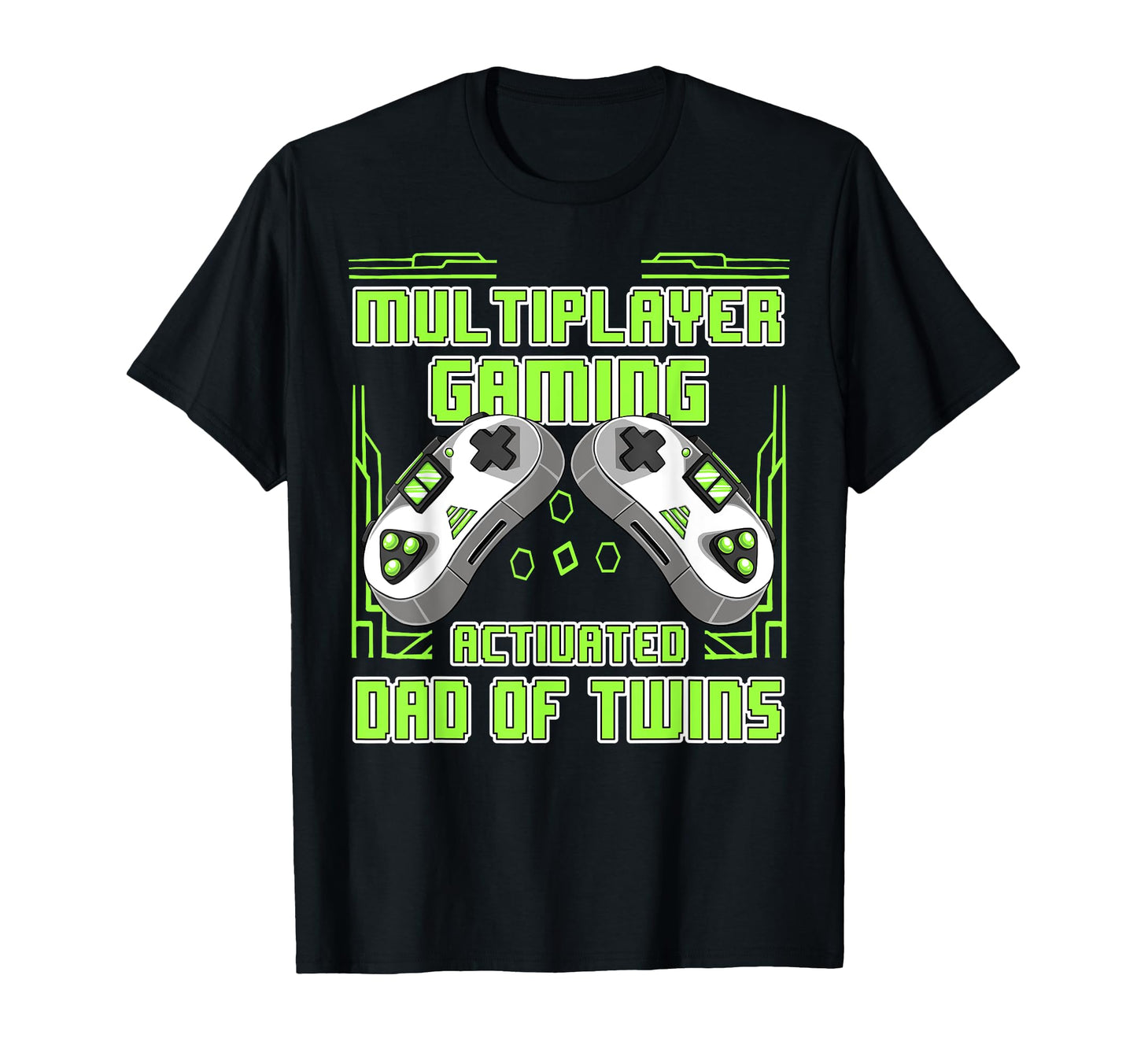 Multiplayer Gaming Dad Twins Video T-Shirt - Minimalist Print for Adults - T-Shirt, Sweatshirt, Hoodie