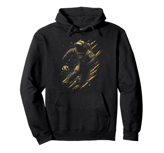 Astronaut Playing Soccer Space Astronaut Hoodie - Graphic Print Men Women - T-Shirt, Sweatshirt, Hoodie