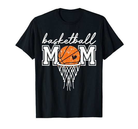 Basketball Mom Mama Funny Mom Game T-Shirt - Minimalist Print for Adults - T-Shirt, Sweatshirt, Hoodie
