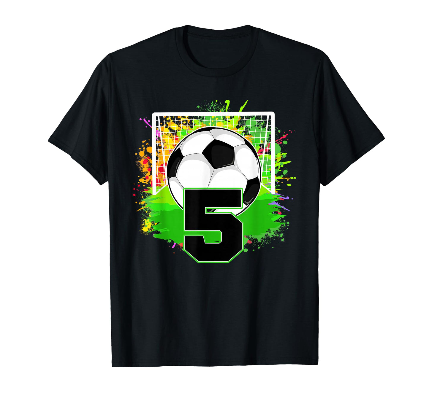 5Th Birthday Soccer 5 Year Old Soccer T-Shirt - Novelty Apparel Unisex - T-Shirt, Sweatshirt, Hoodie