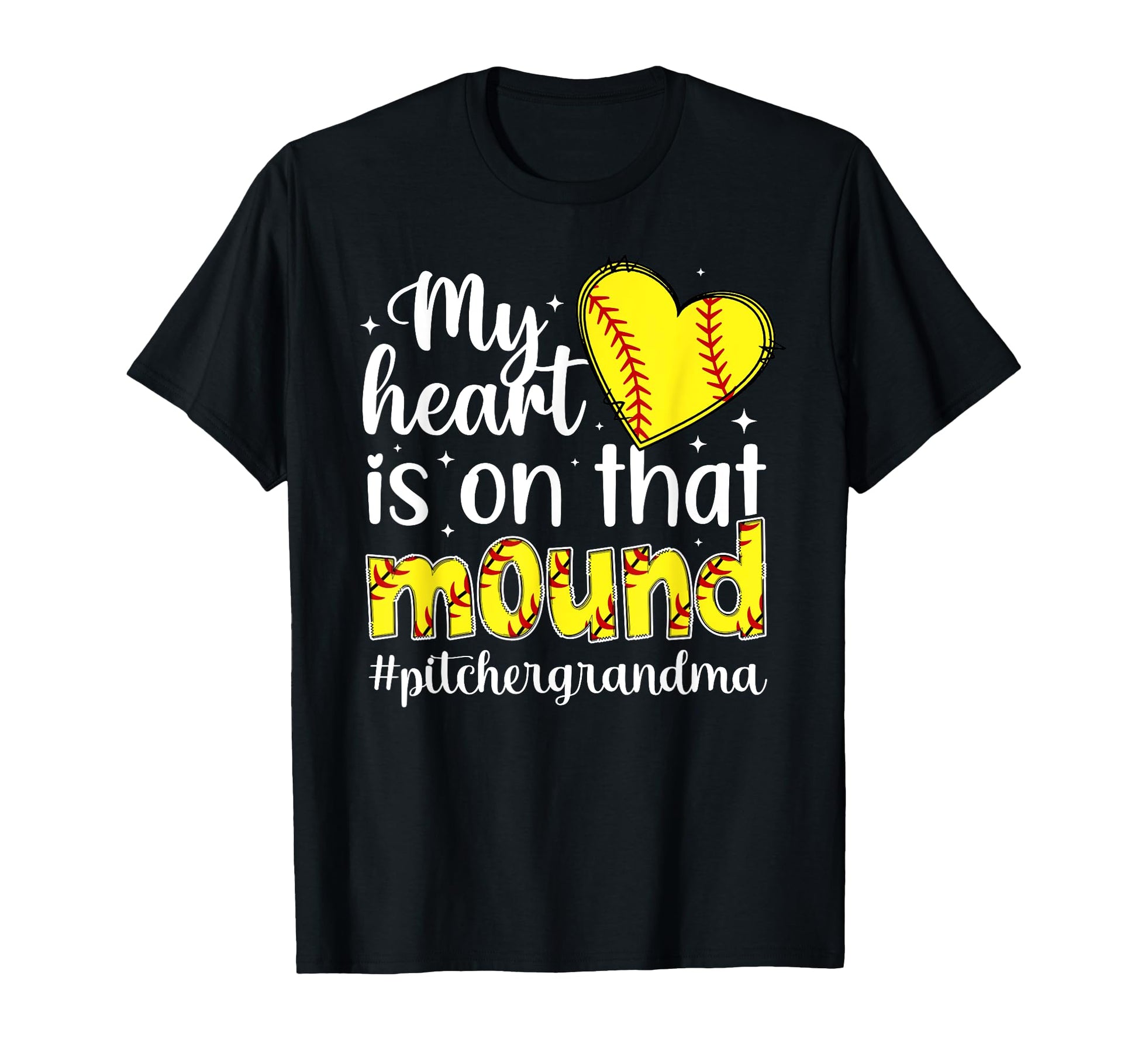 Proud Softball Pitcher Grandma Softball T-Shirt - Trendy Graphic Men Women - T-Shirt, Sweatshirt, Hoodie