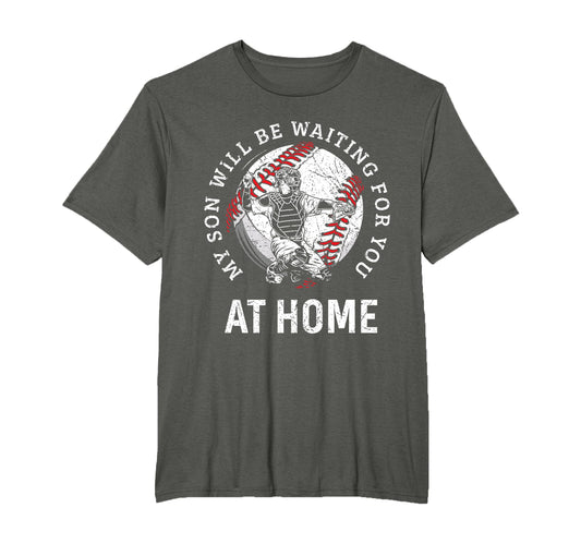Baseball Catcher Parent Mom Dad Funny T-Shirt - Graphic Print for Adults - T-Shirt, Sweatshirt, Hoodie