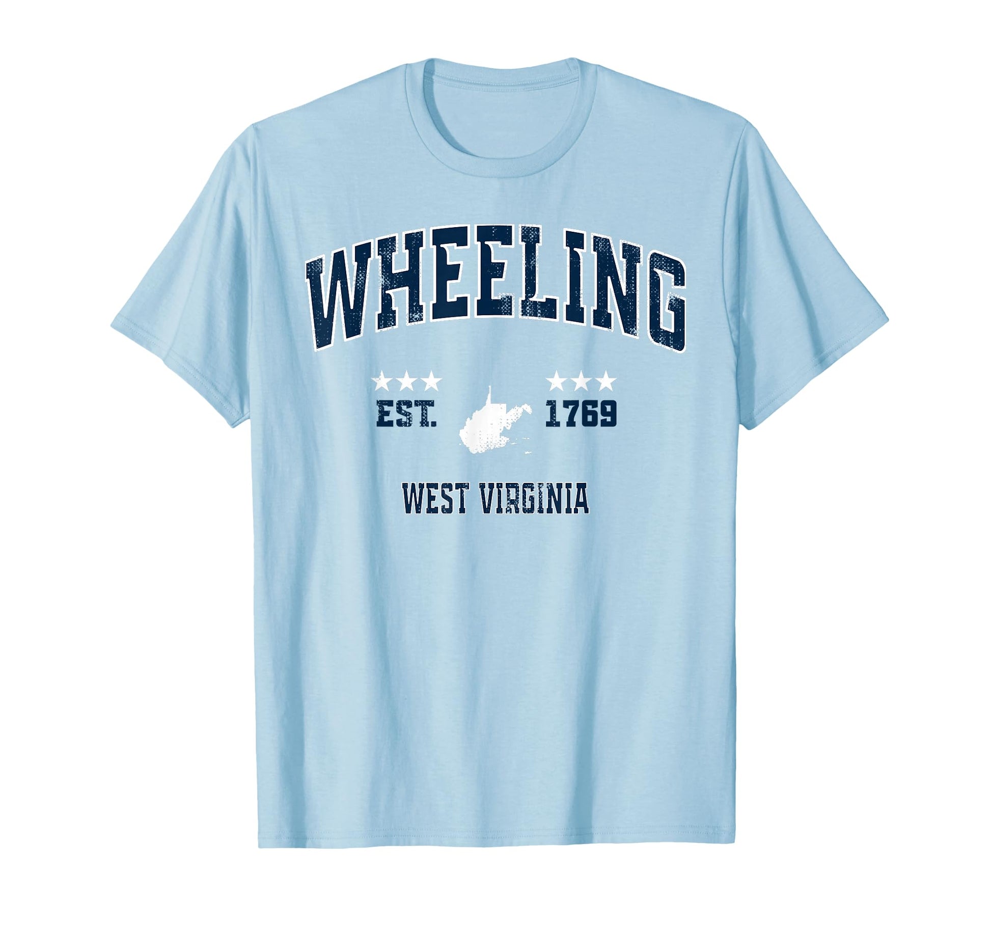 Wheeling West Virginia Wv Athletic T-Shirt - Fun Novelty Design for Adults - T-Shirt, Sweatshirt, Hoodie