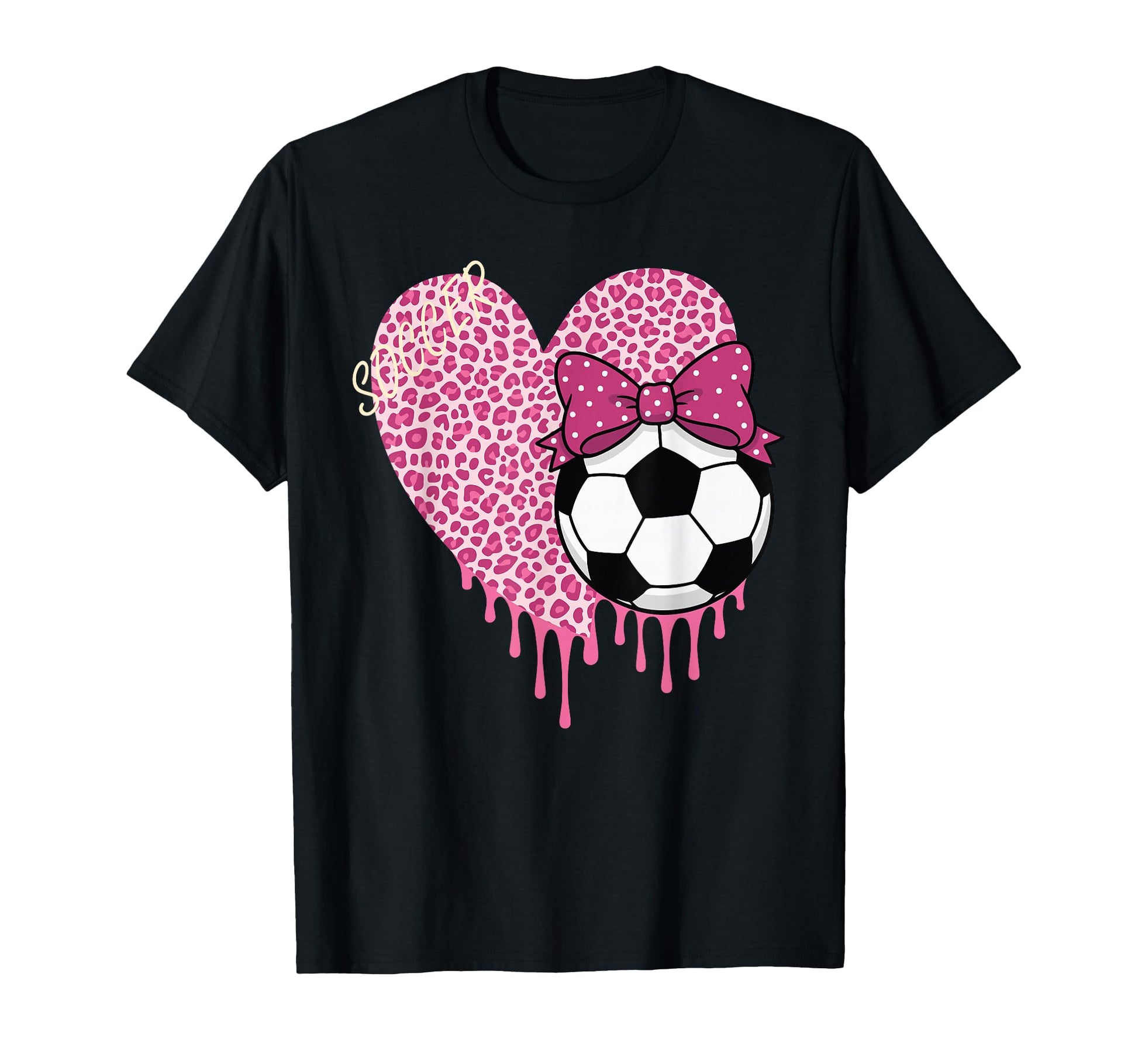 Soccer Drip Sister Couquete Bow T-Shirt - Casual Everyday Wear Men Women - T-Shirt, Sweatshirt, Hoodie