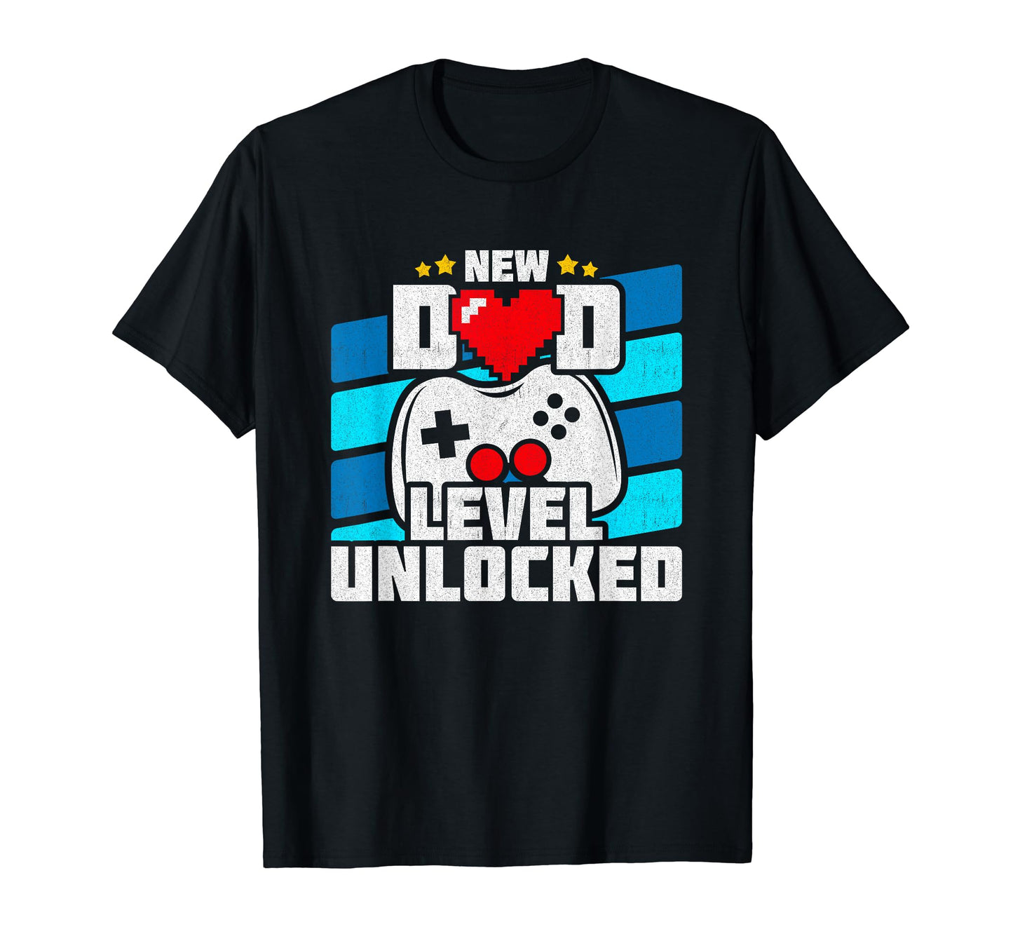 New Dad Level Unlocked Gamer Dad T-Shirt - Graphic Print Unisex - T-Shirt, Sweatshirt, Hoodie