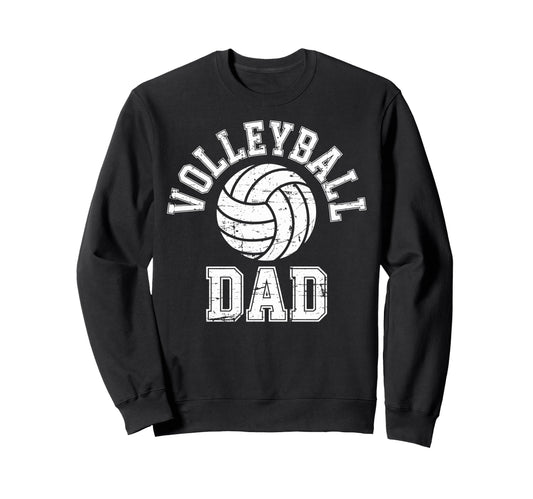 Ball Volleyball Dad Father Sport Sweatshirt - Minimalist Print for Adults - T-Shirt, Sweatshirt, Hoodie