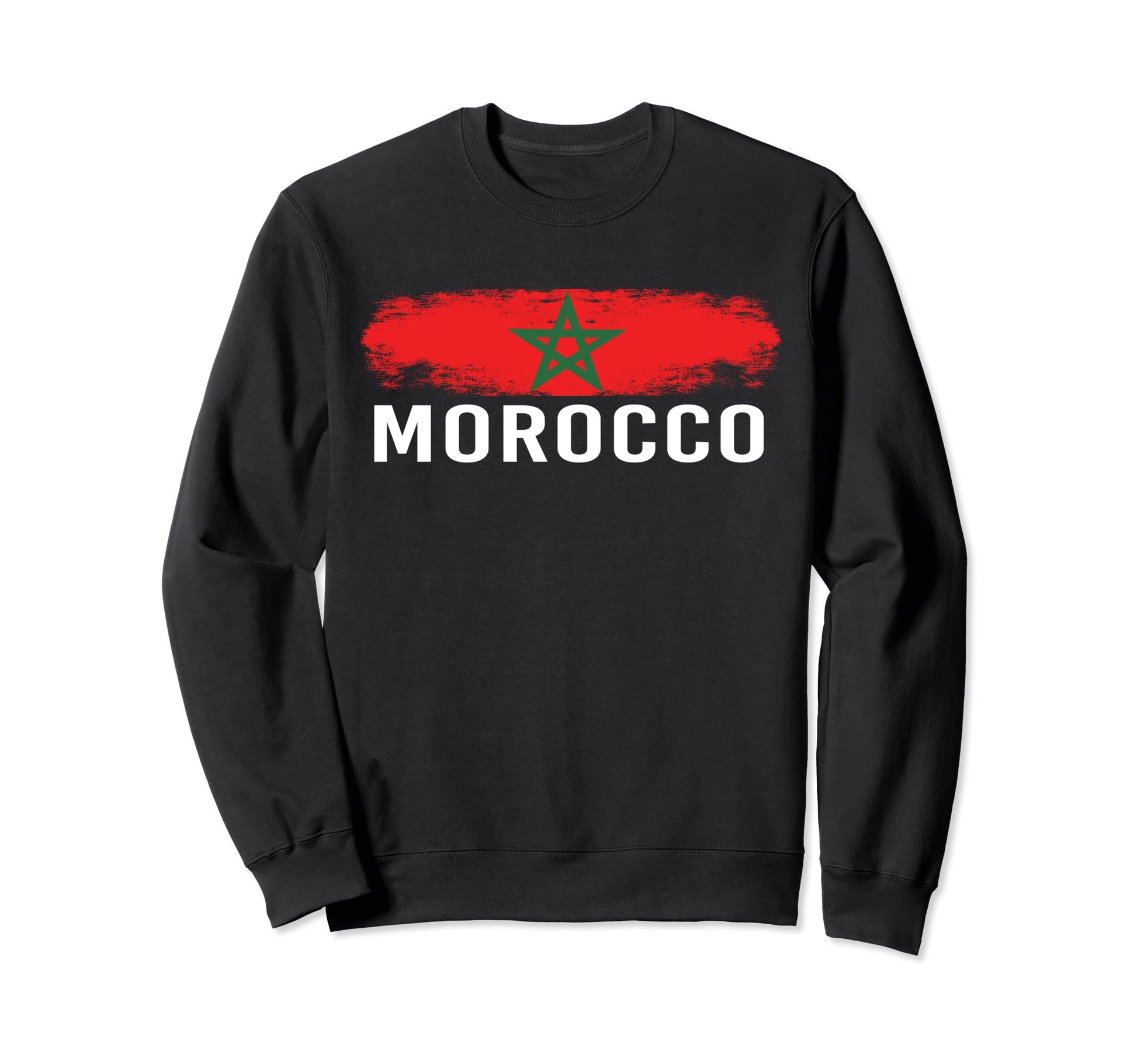 Moorish American Morocco Flag Moroccan Sweatshirt - Novelty Apparel Unisex - T-Shirt, Sweatshirt, Hoodie