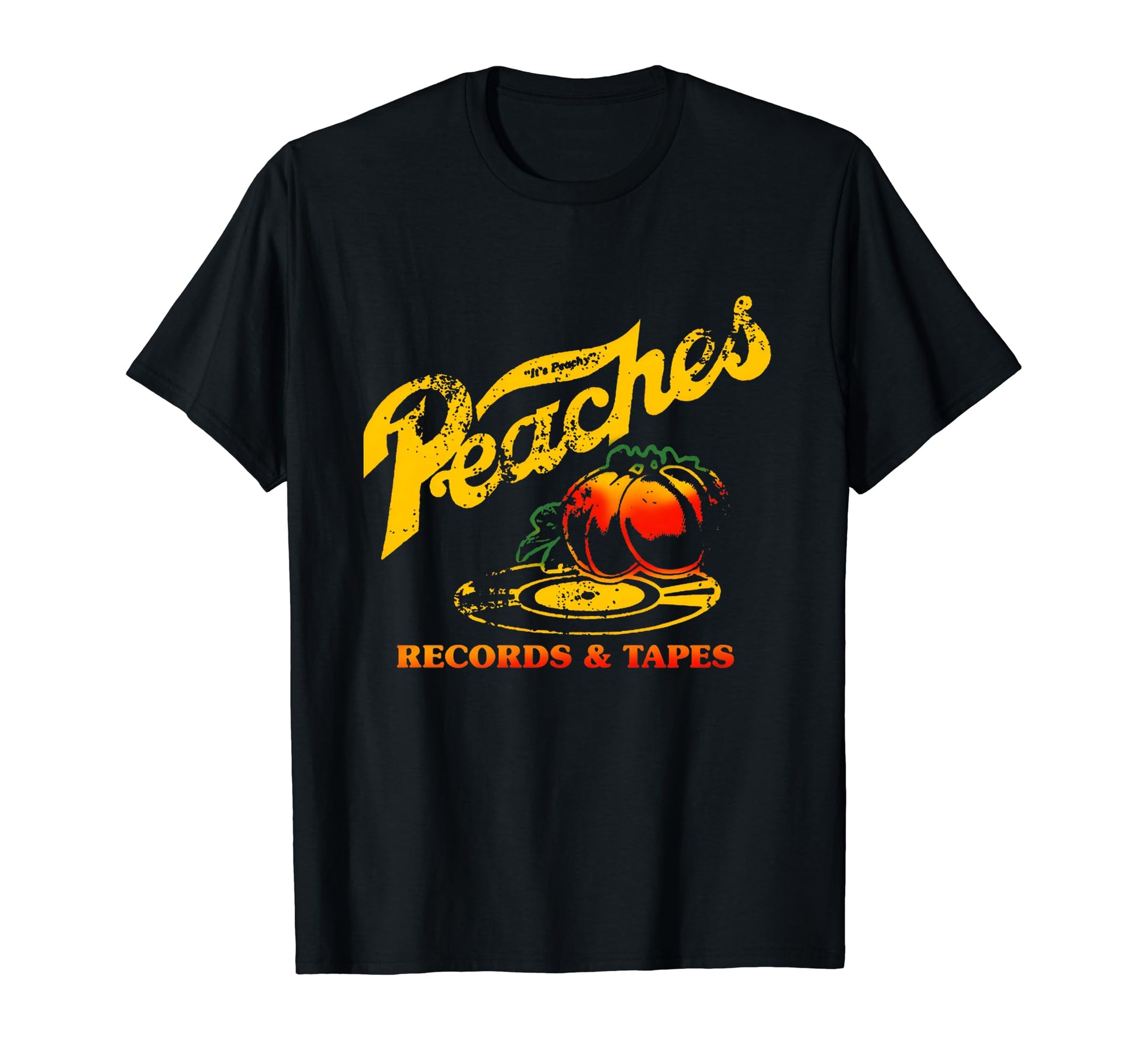 Peaches Music Records And Tapes 1975 T-Shirt - Fun Novelty Design Men Women - T-Shirt, Sweatshirt, Hoodie