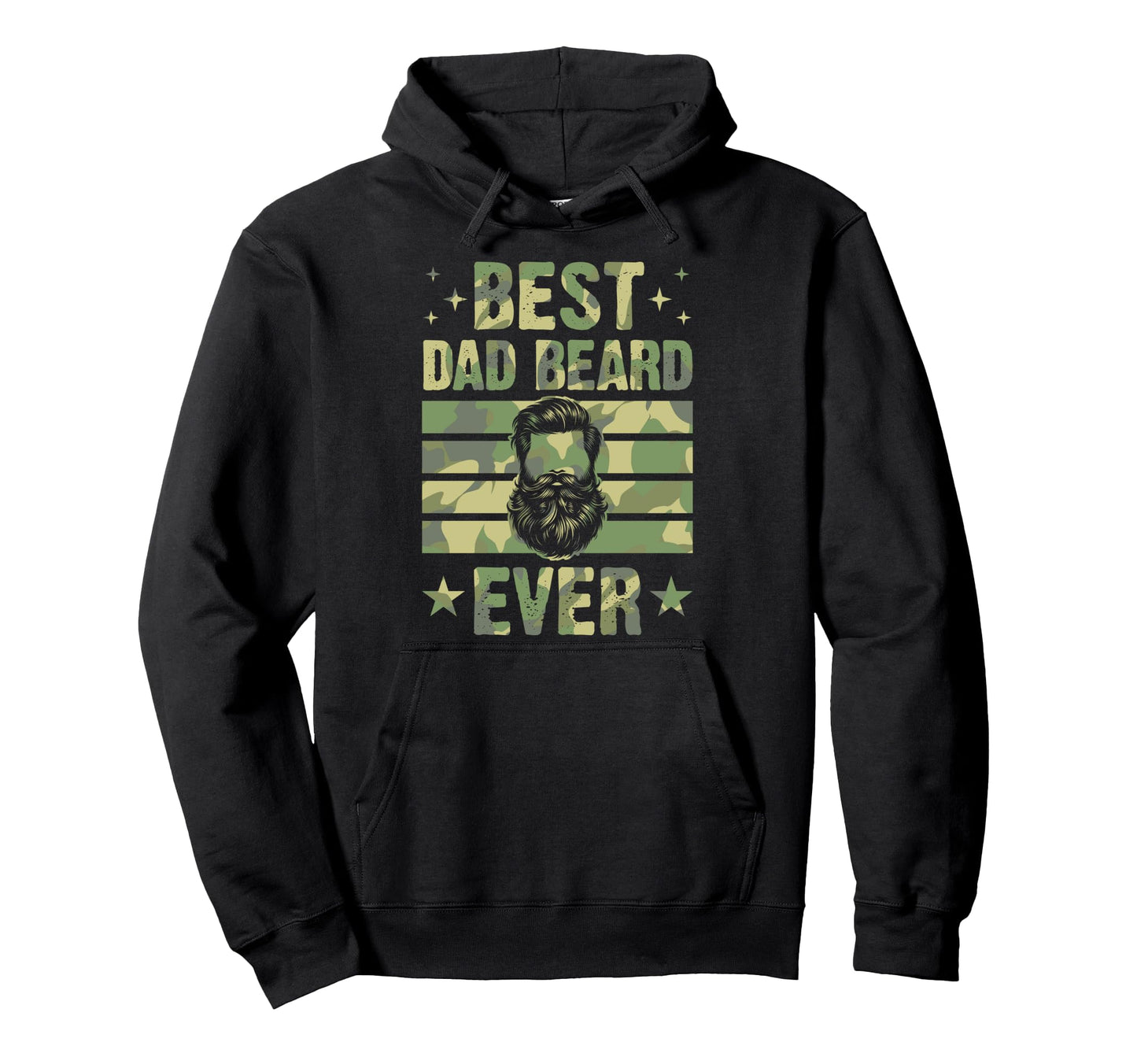 Best Dad Beard Ever 70S Bearded Dad Hoodie - Casual Everyday Wear Men Women - T-Shirt, Sweatshirt, Hoodie