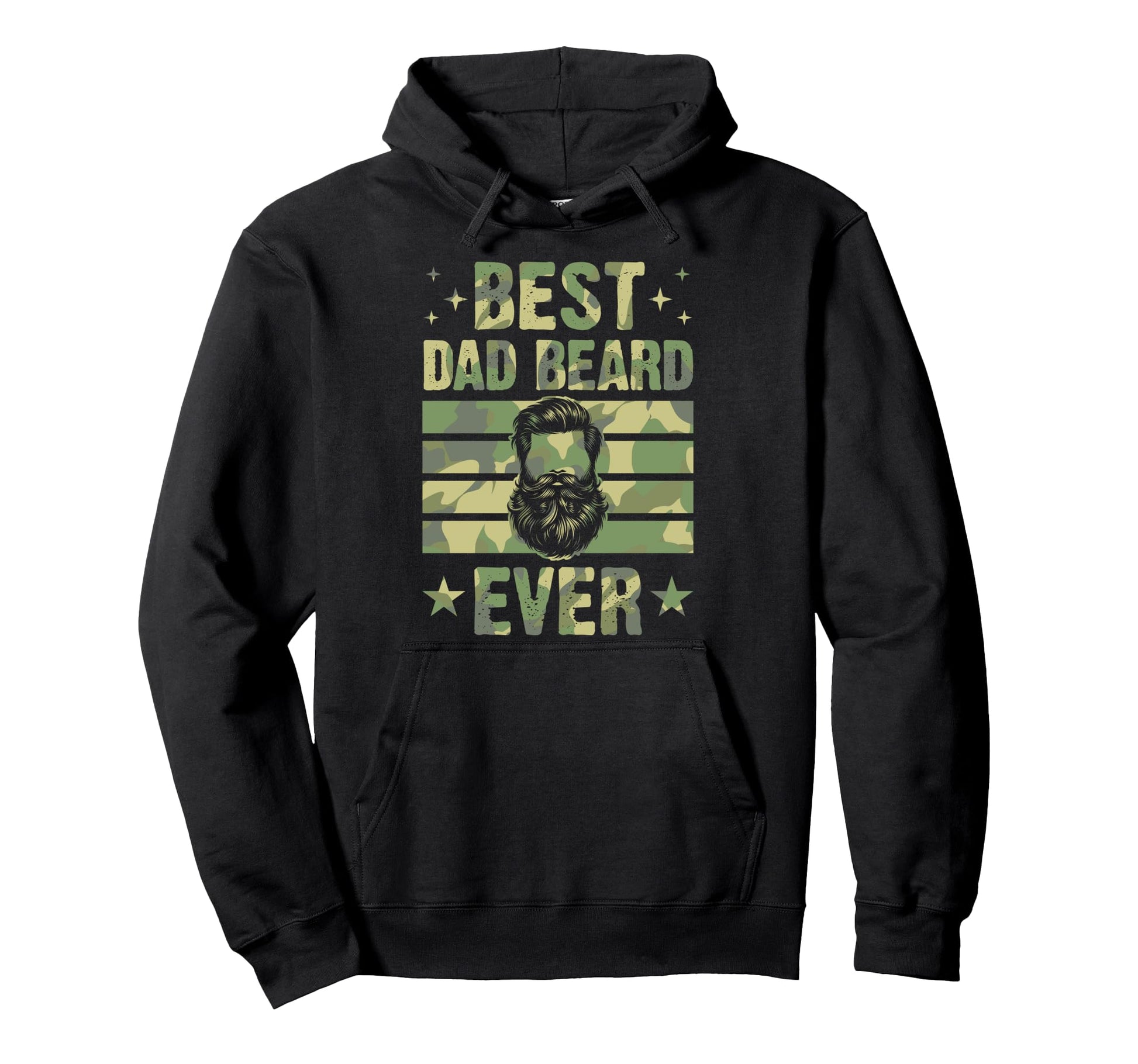 Best Dad Beard Ever 70S Bearded Dad Hoodie - Casual Everyday Wear Men Women - T-Shirt, Sweatshirt, Hoodie
