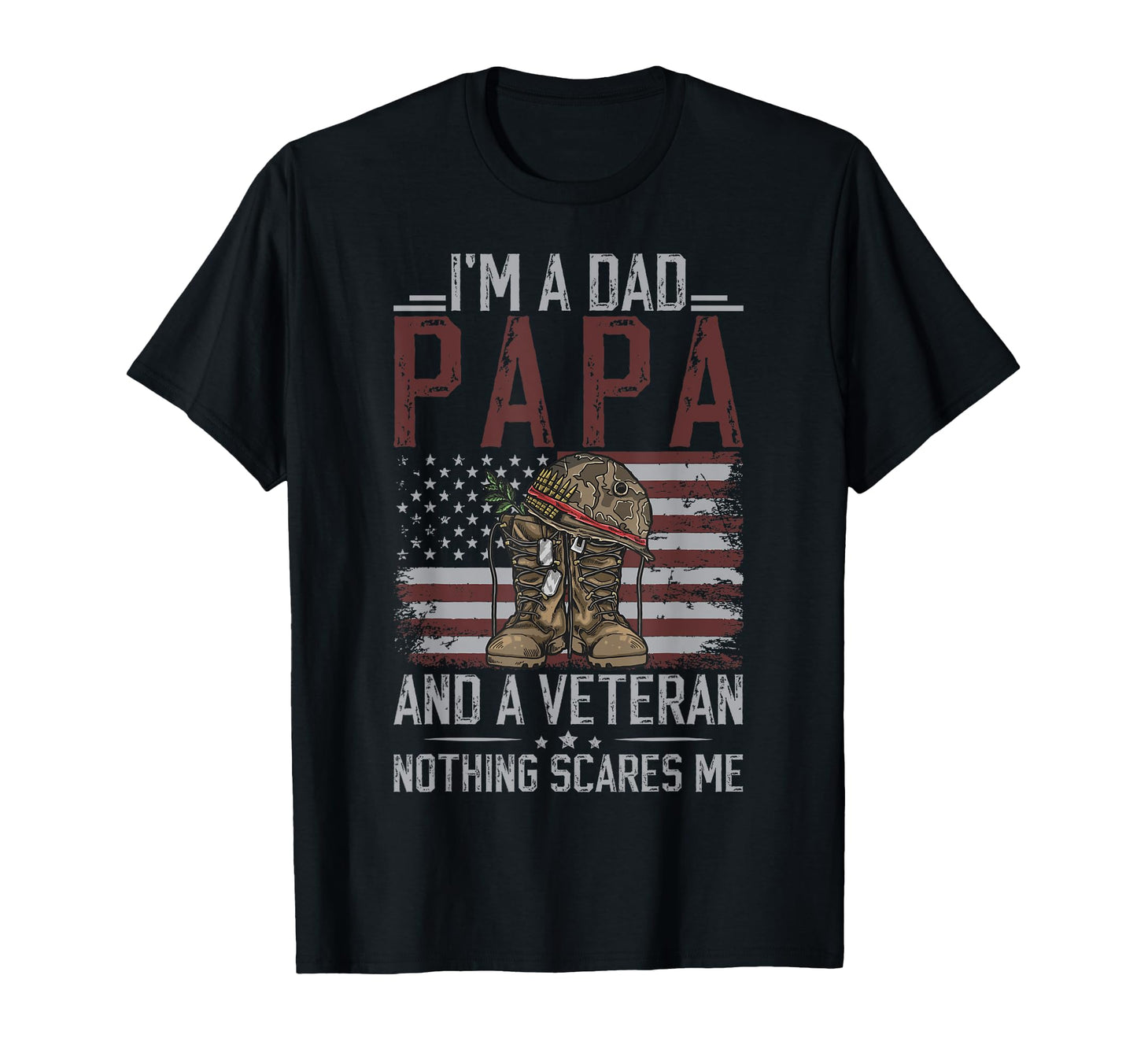 Im Dad Papa And Veteran Papa Grandpa T-Shirt - Aesthetic Graphic Men Women - T-Shirt, Sweatshirt, Hoodie