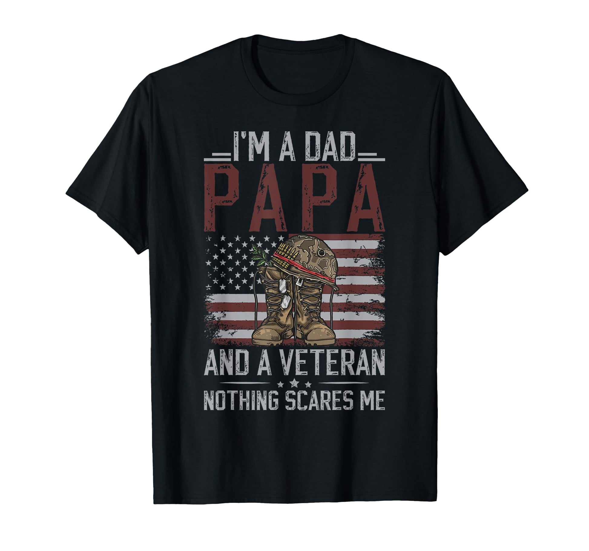 Im Dad Papa And Veteran Papa Grandpa T-Shirt - Aesthetic Graphic Men Women - T-Shirt, Sweatshirt, Hoodie