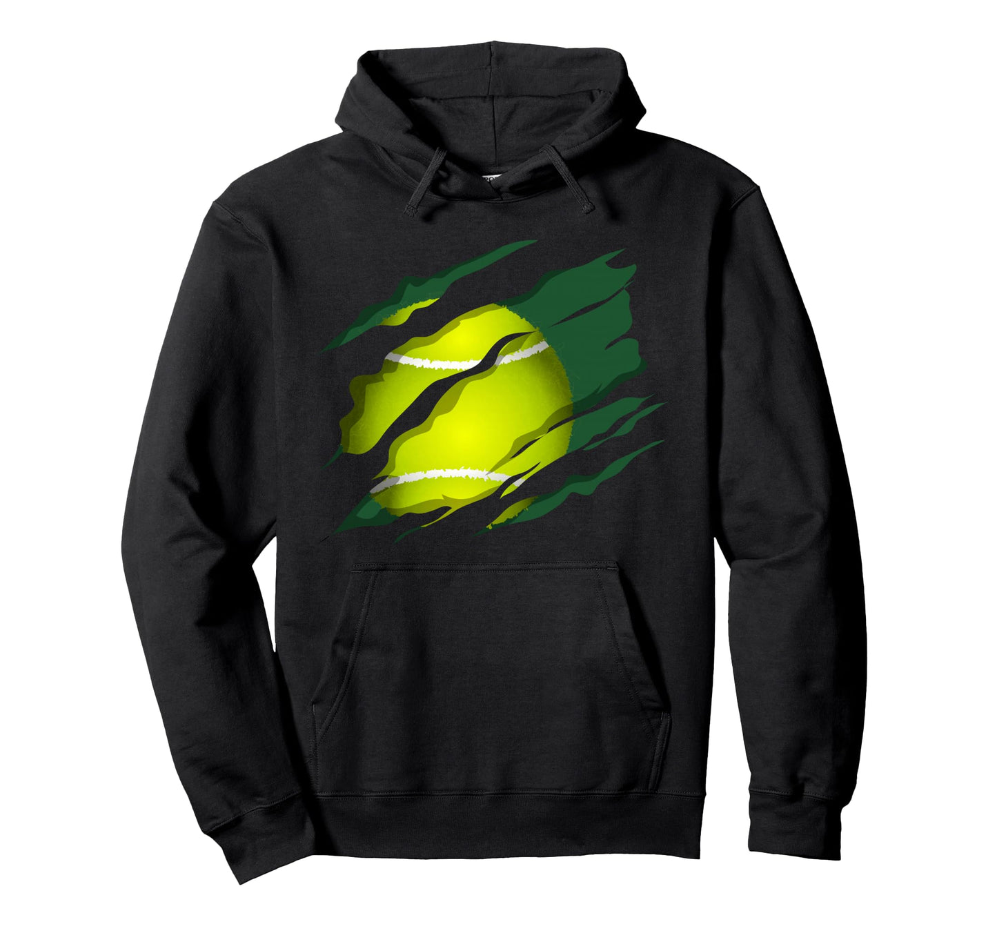 Tennis Tennis Ball Hoodie - Custom Art Print for Adults - T-Shirt, Sweatshirt, Hoodie