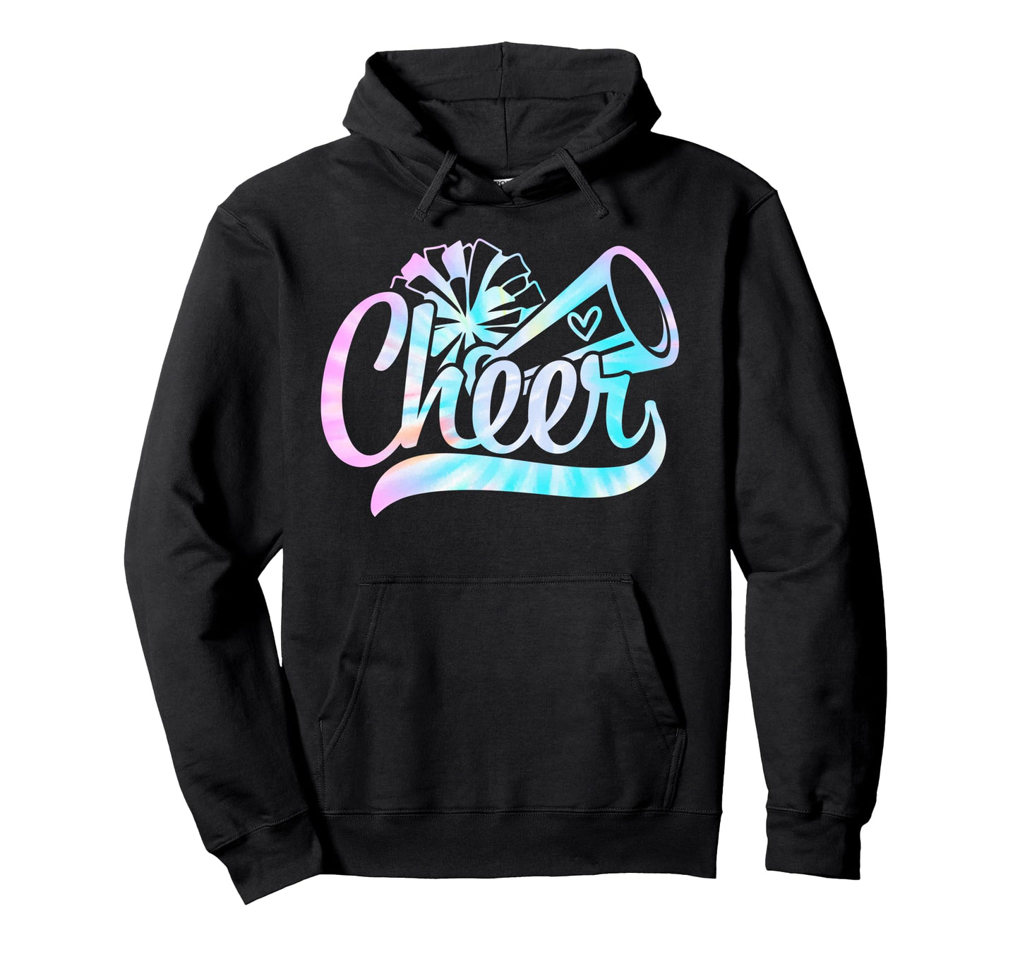 Tie Dye Cheer Cheerleading Hoodie - Streetwear Style for Adults - T-Shirt, Sweatshirt, Hoodie