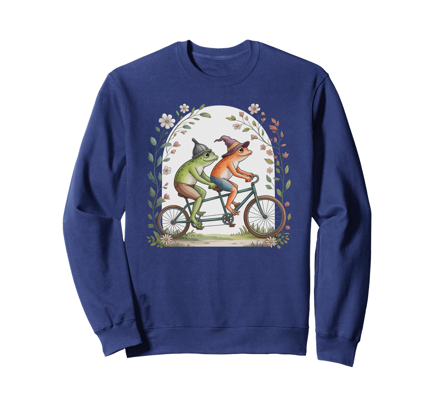 Motivational Bicycle Frog Tandem Sweatshirt - Streetwear Style for Adults - T-Shirt, Sweatshirt, Hoodie
