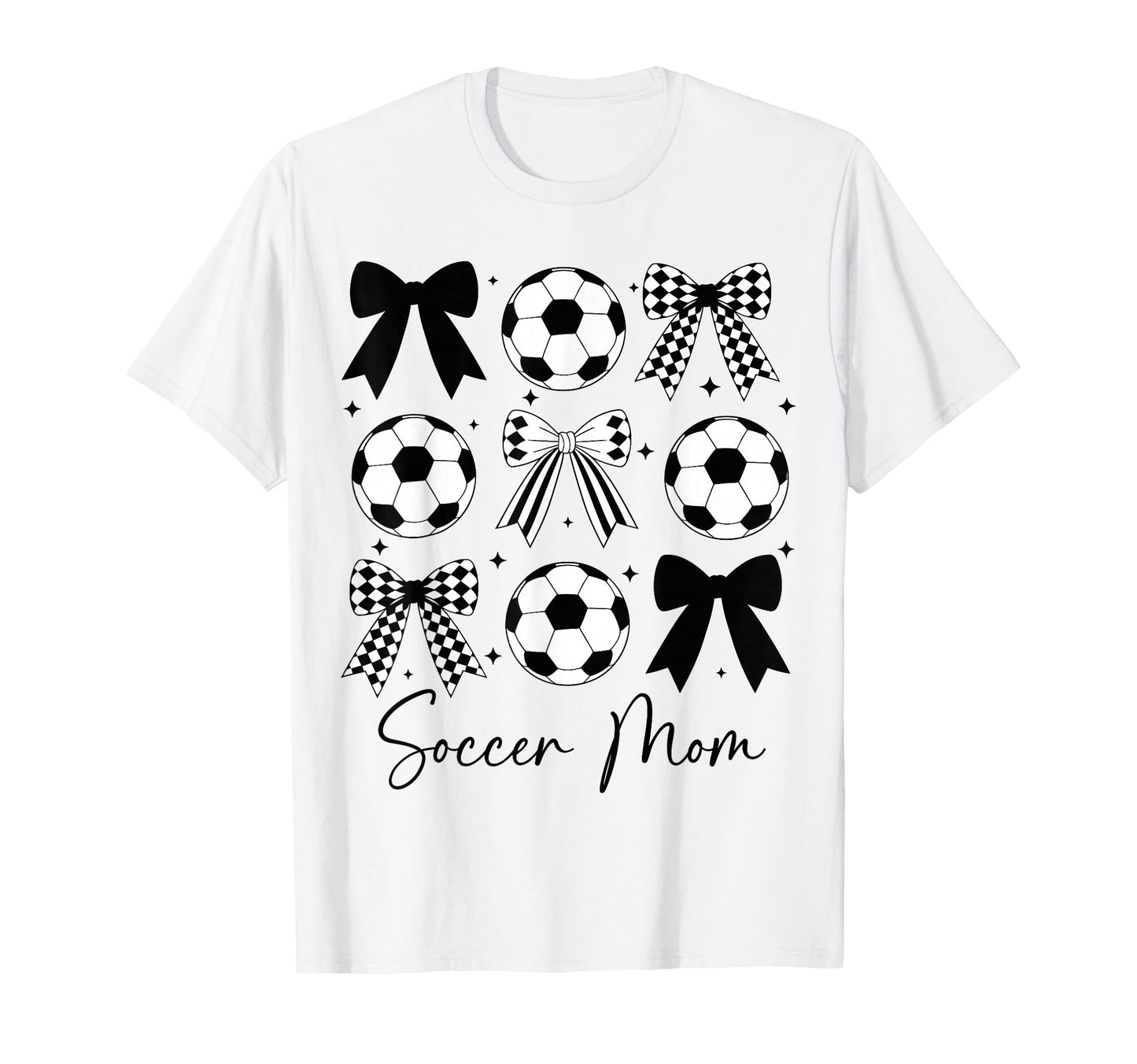 Soccer Mom Funny Coquette Bow T-Shirt - Aesthetic Graphic for Adults - T-Shirt, Sweatshirt, Hoodie