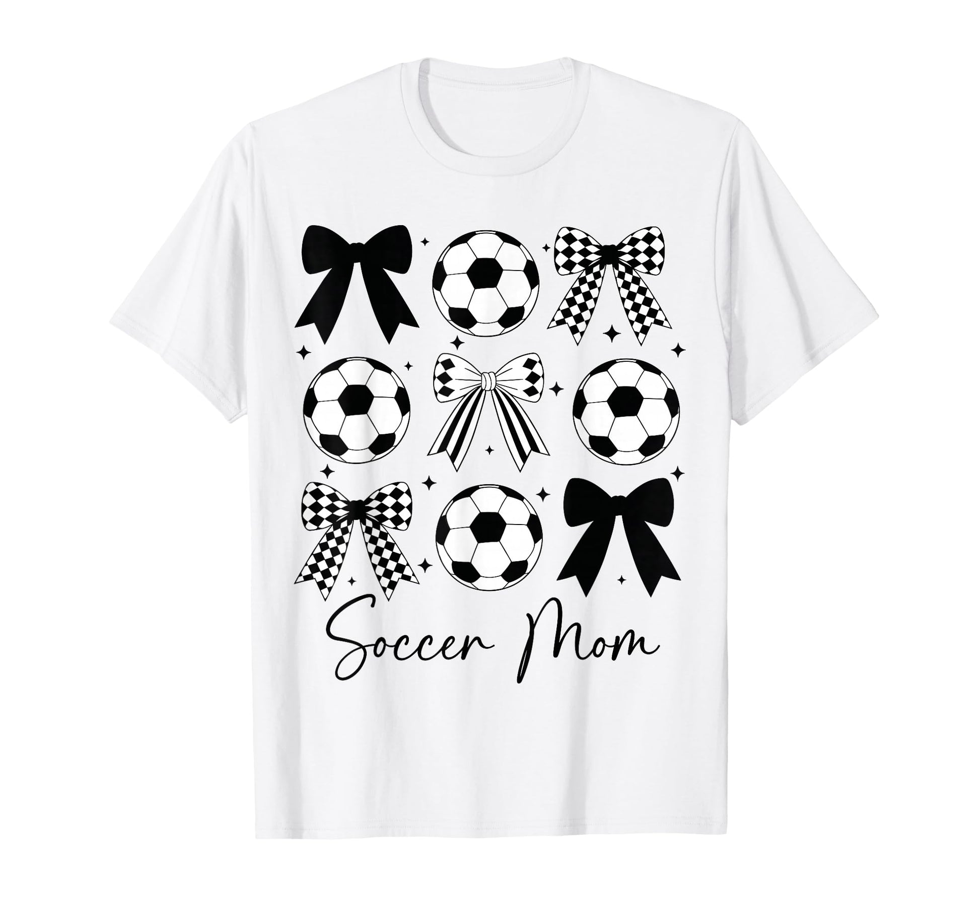Soccer Mom Funny Coquette Bow T-Shirt - Aesthetic Graphic for Adults - T-Shirt, Sweatshirt, Hoodie