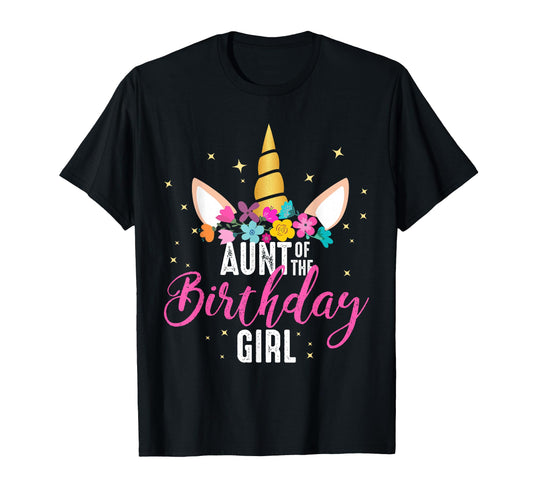 Aunt Birthday Aunt Gift Unicorn T-Shirt - Custom Art Print for Adults - T-Shirt, Sweatshirt, Hoodie