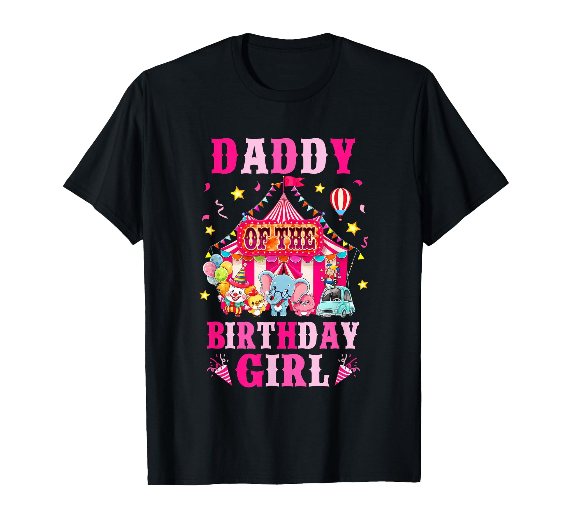 Daddy Birthday Circus Carnival Family T-Shirt - Aesthetic Graphic Unisex - T-Shirt, Sweatshirt, Hoodie