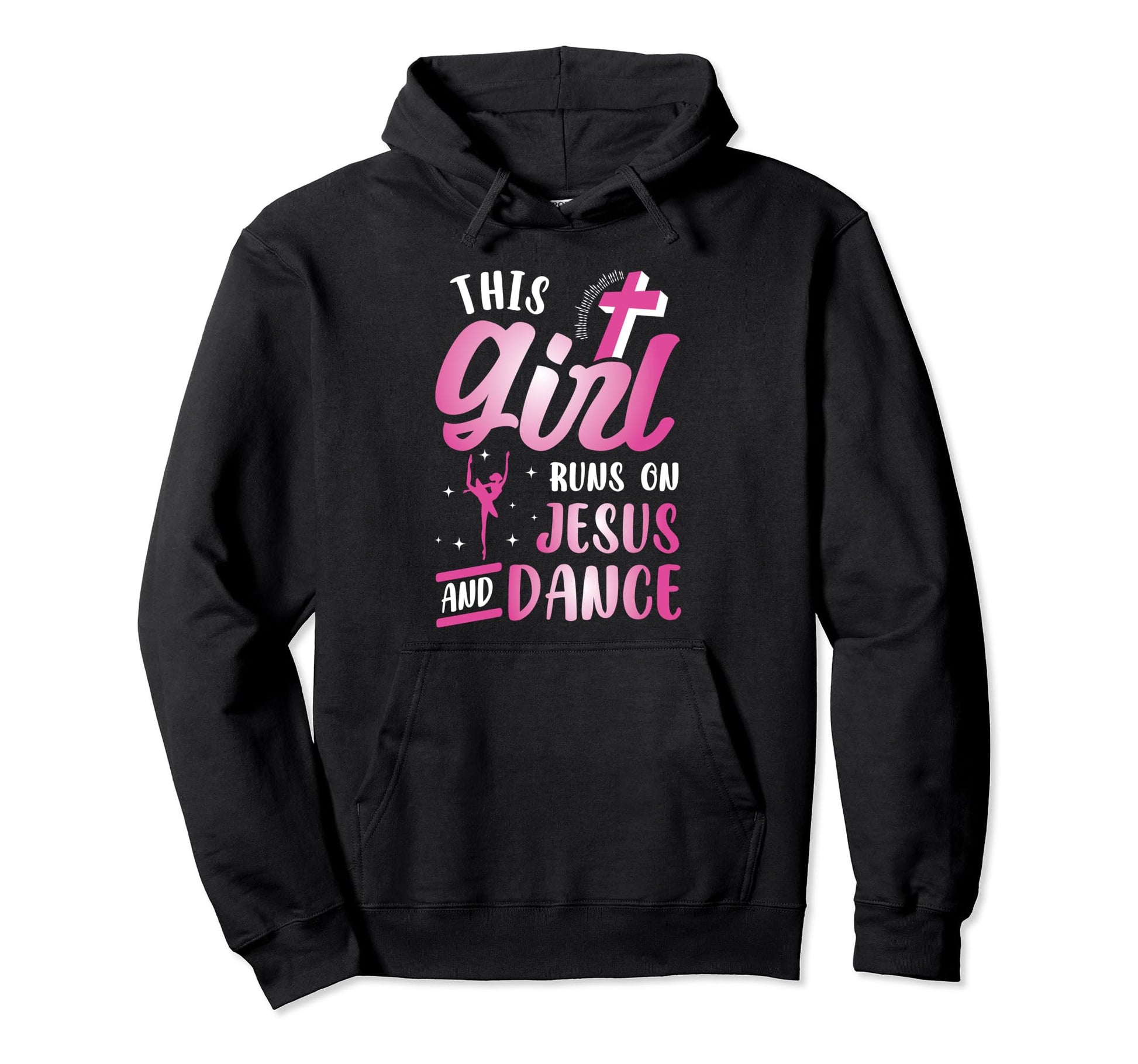 This Runs Jesus And Dance Christian Hoodie - Minimalist Print Men Women - T-Shirt, Sweatshirt, Hoodie