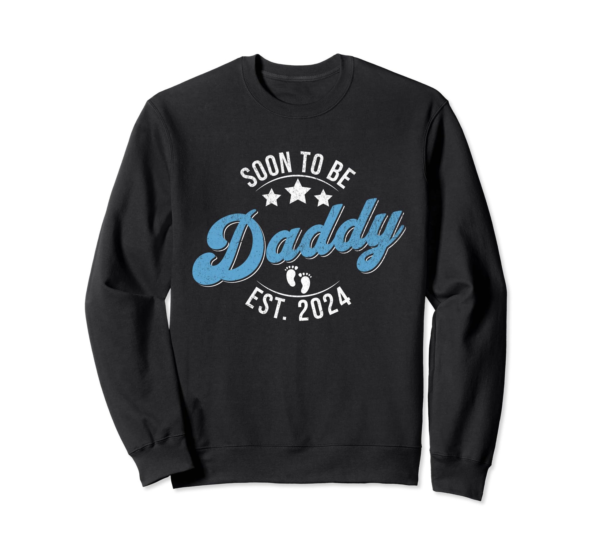 Soon To Be Daddy Est 2024 New Dad Sweatshirt - Graphic Print Unisex - T-Shirt, Sweatshirt, Hoodie
