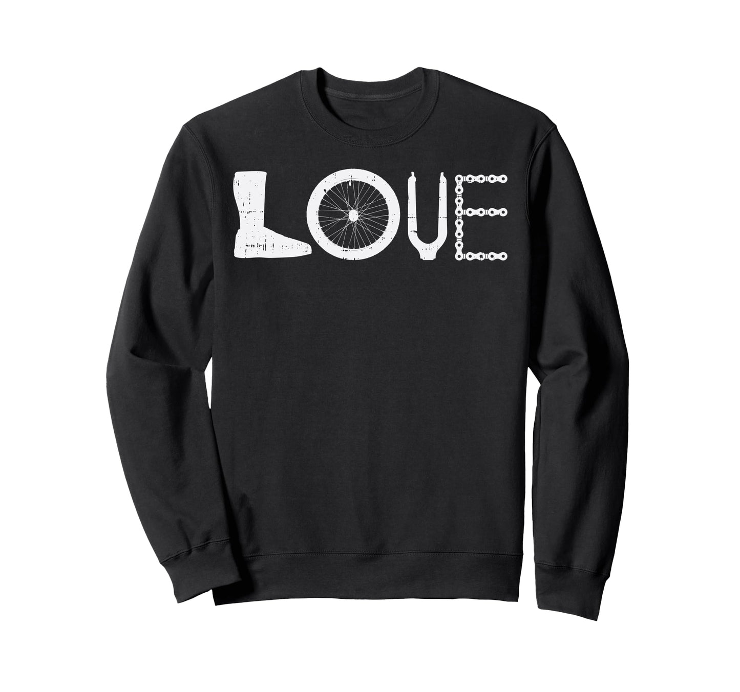Love Bmx Racing Cycling Biking Sweatshirt - Casual Everyday Wear Men Women - T-Shirt, Sweatshirt, Hoodie