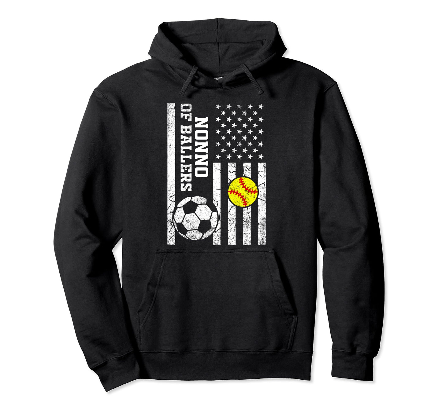 Nonno Ballers Baseball Soccer Hoodie - Casual Everyday Wear Unisex - T-Shirt, Sweatshirt, Hoodie