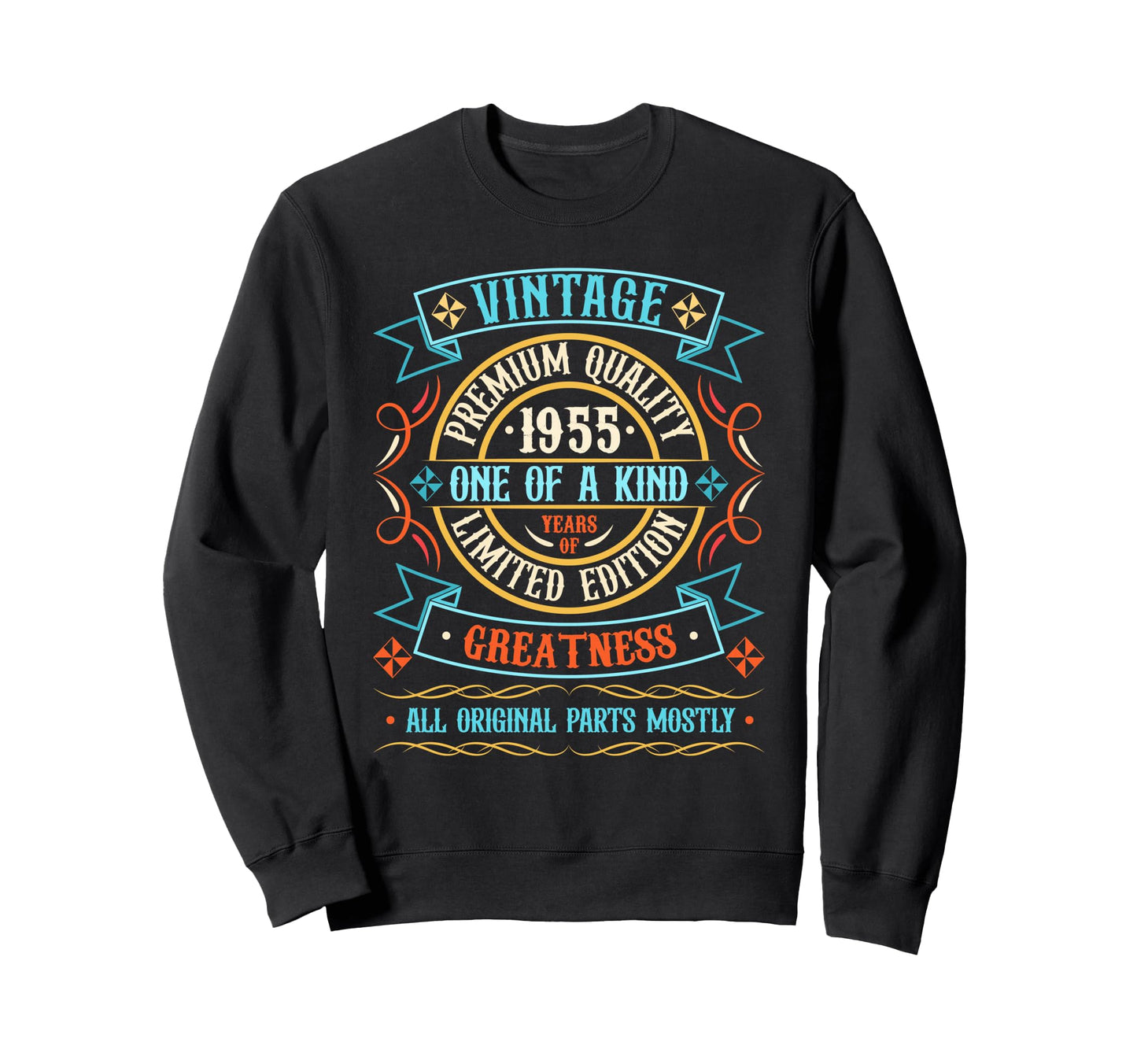 1955 T Shirts Funny 1955 Sweatshirt - Fun Novelty Design for Adults - T-Shirt, Sweatshirt, Hoodie
