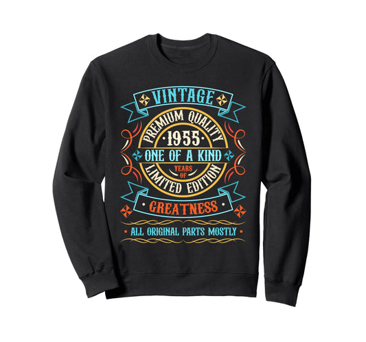 1955 T Shirts Funny 1955 Sweatshirt - Fun Novelty Design for Adults - T-Shirt, Sweatshirt, Hoodie