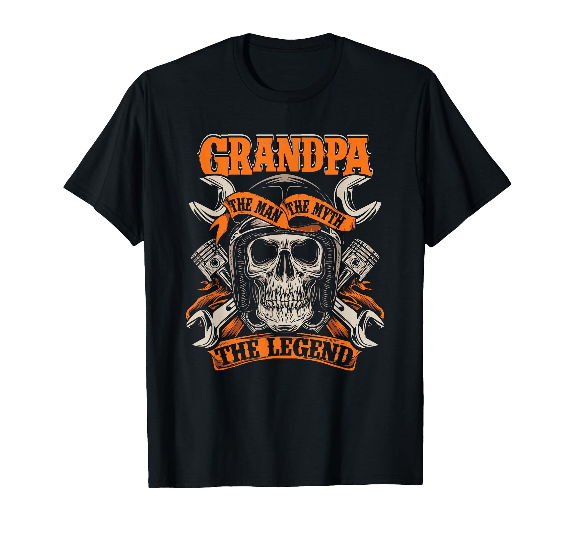 Biker Grandpa Myth Legend Motorcycle T-Shirt - Novelty Apparel Men Women - T-Shirt, Sweatshirt, Hoodie