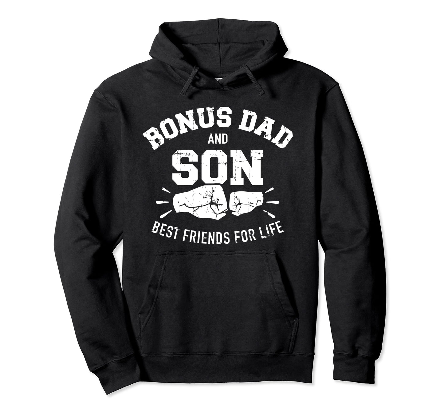 Bonus Dad And Son Best Friends Life Hoodie - Aesthetic Graphic for Adults - T-Shirt, Sweatshirt, Hoodie