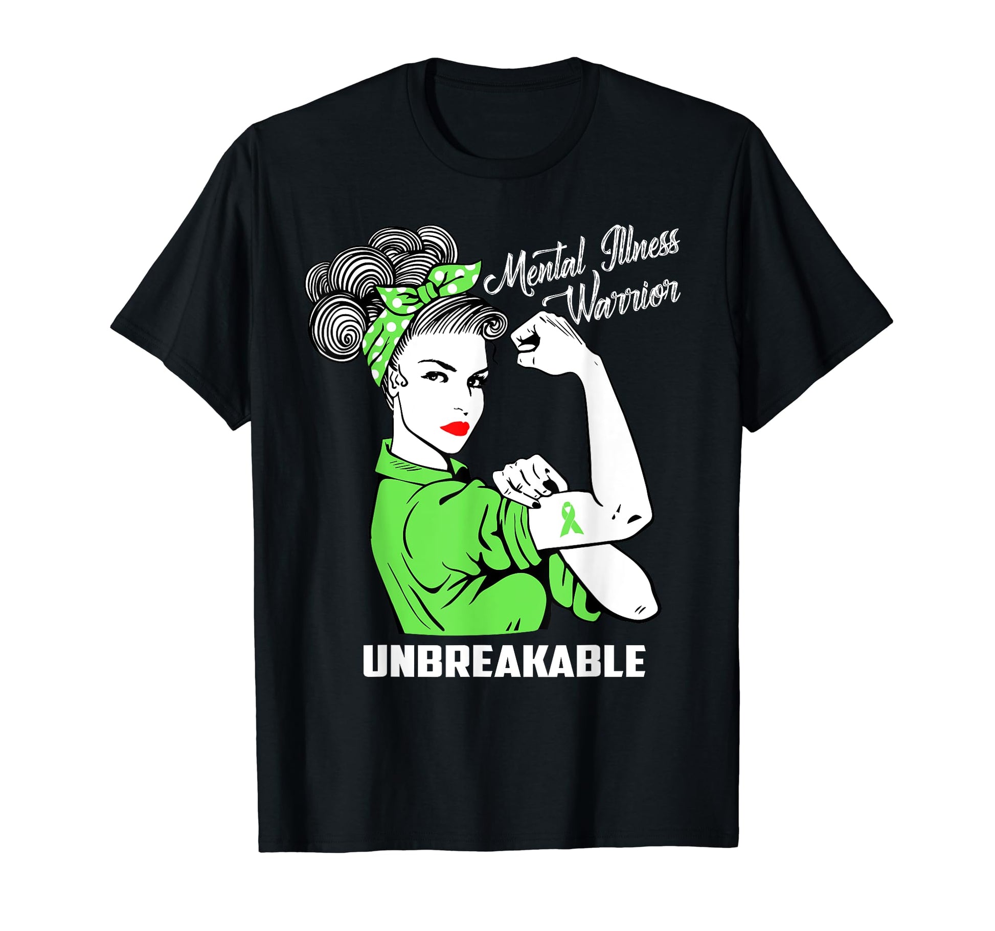 Mental Illness Warrior Unbreakable T-Shirt - Minimalist Print Unisex - T-Shirt, Sweatshirt, Hoodie