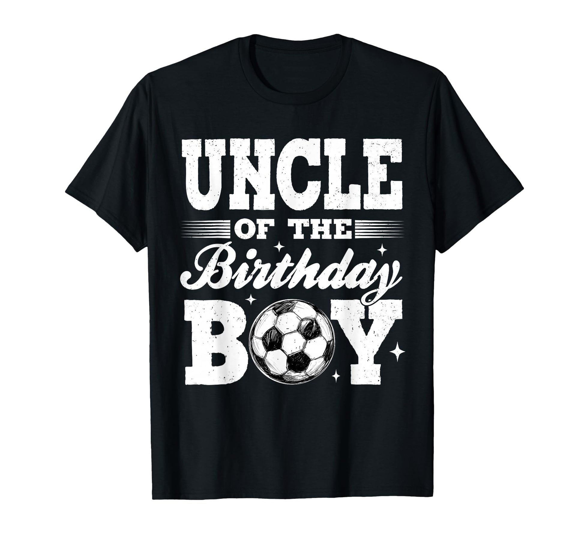 Uncle Birthday Soccer Matching Family T-Shirt - Trendy Graphic Unisex - T-Shirt, Sweatshirt, Hoodie