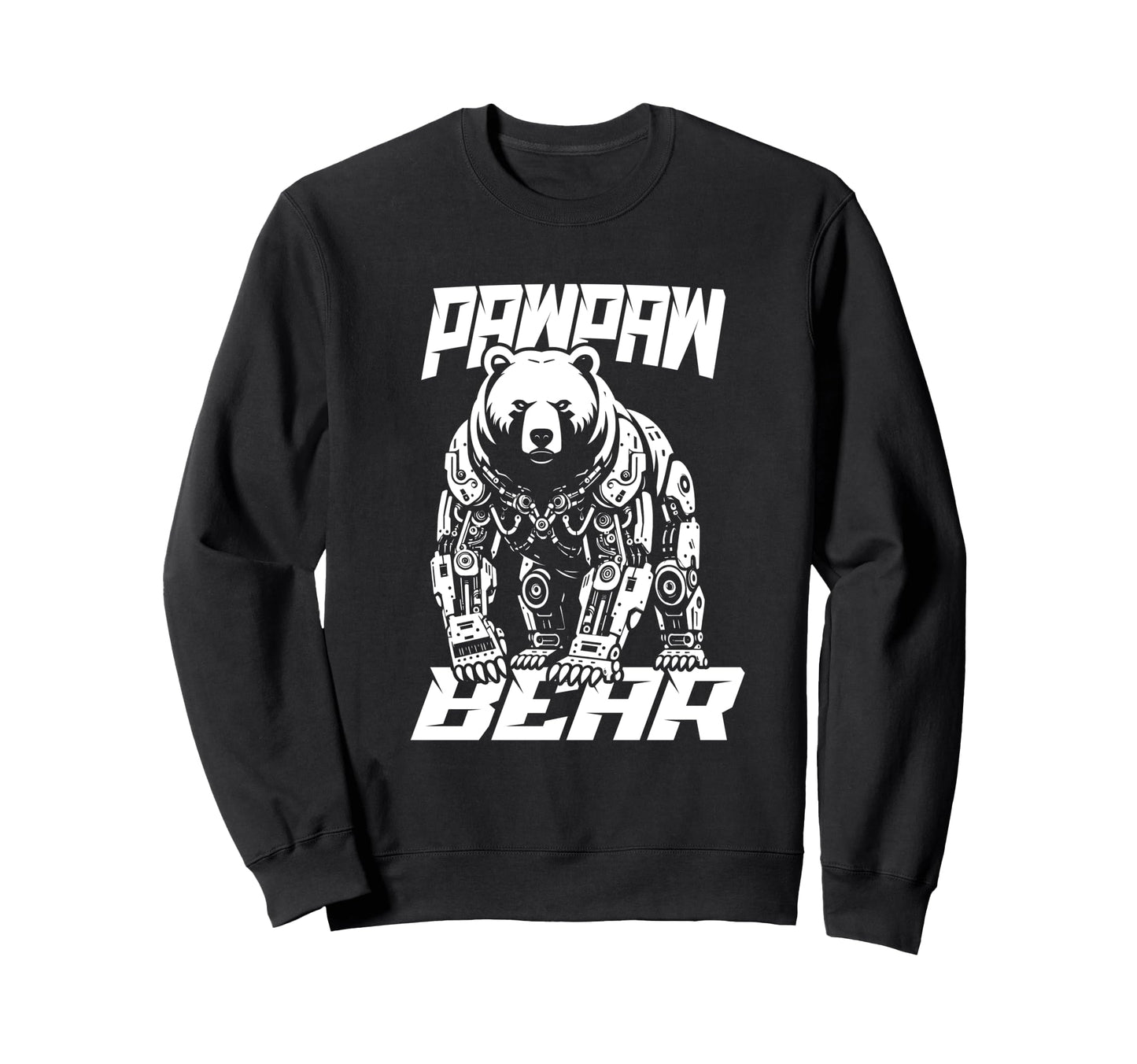 Pawpaw Papa Bear Mechanical Robot Sweatshirt - Custom Art Print for Adults - T-Shirt, Sweatshirt, Hoodie