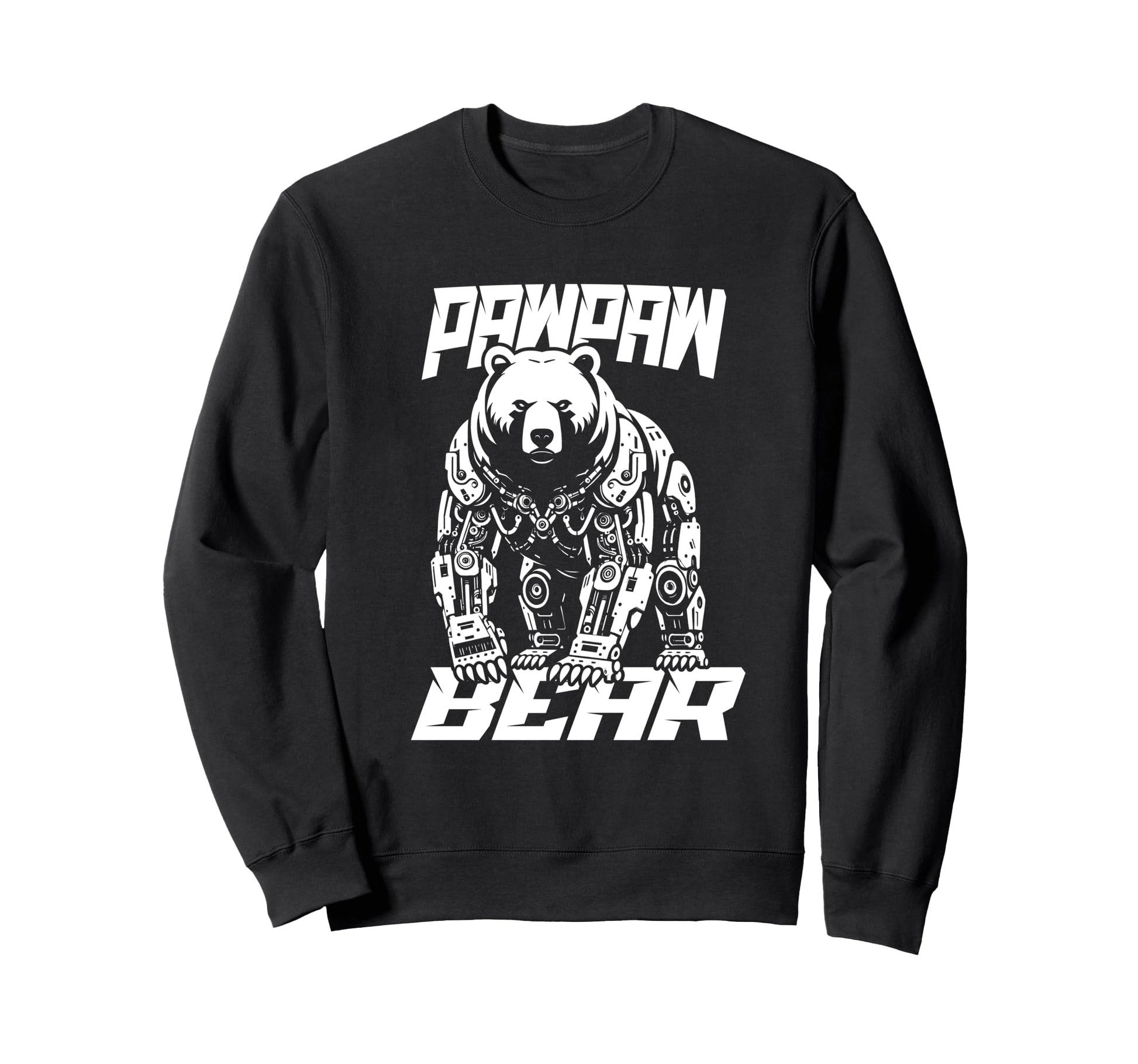 Pawpaw Papa Bear Mechanical Robot Sweatshirt - Custom Art Print for Adults - T-Shirt, Sweatshirt, Hoodie