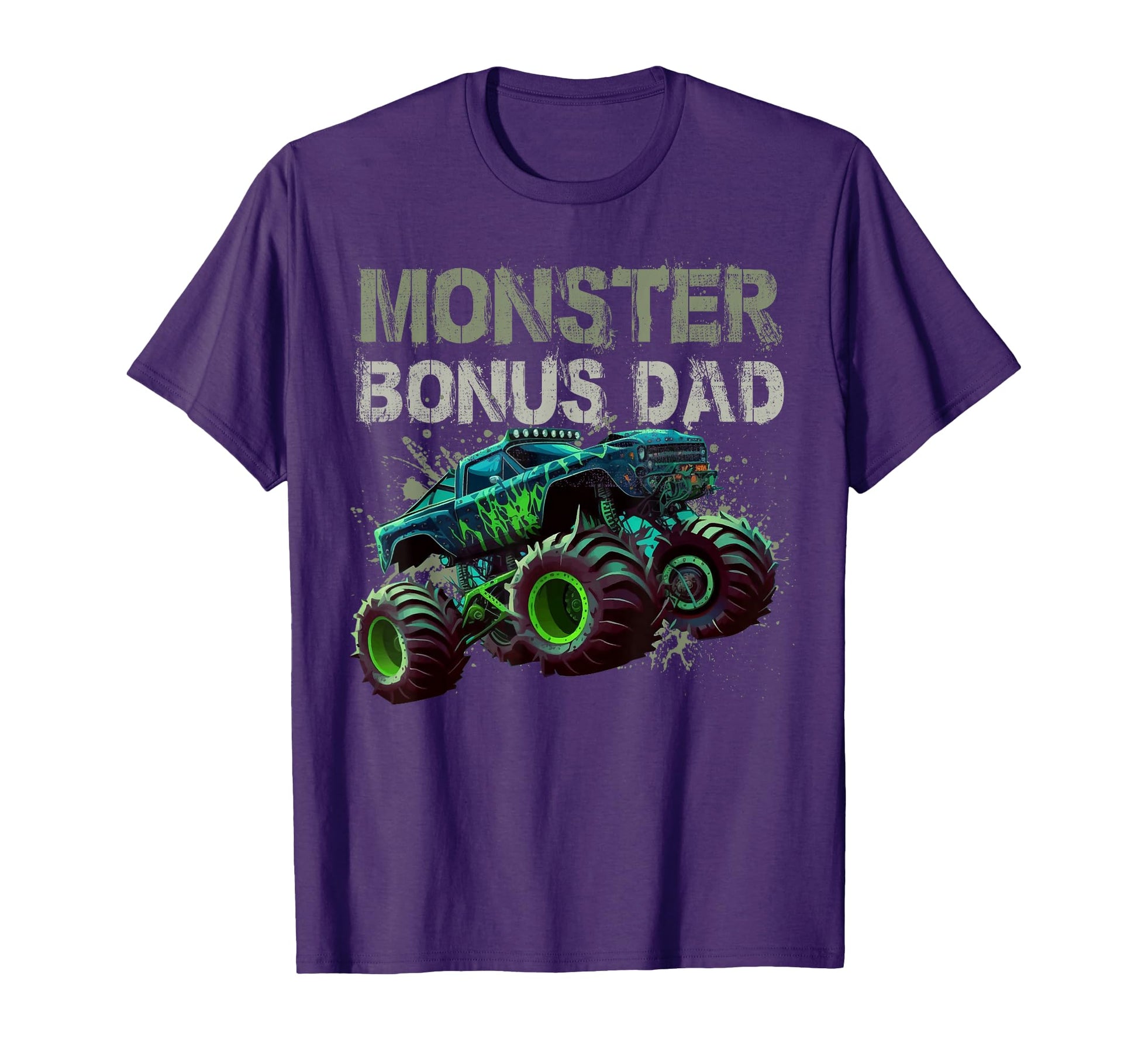Monster Truck Bonus Dad Family T-Shirt - Trendy Graphic for Adults - T-Shirt, Sweatshirt, Hoodie