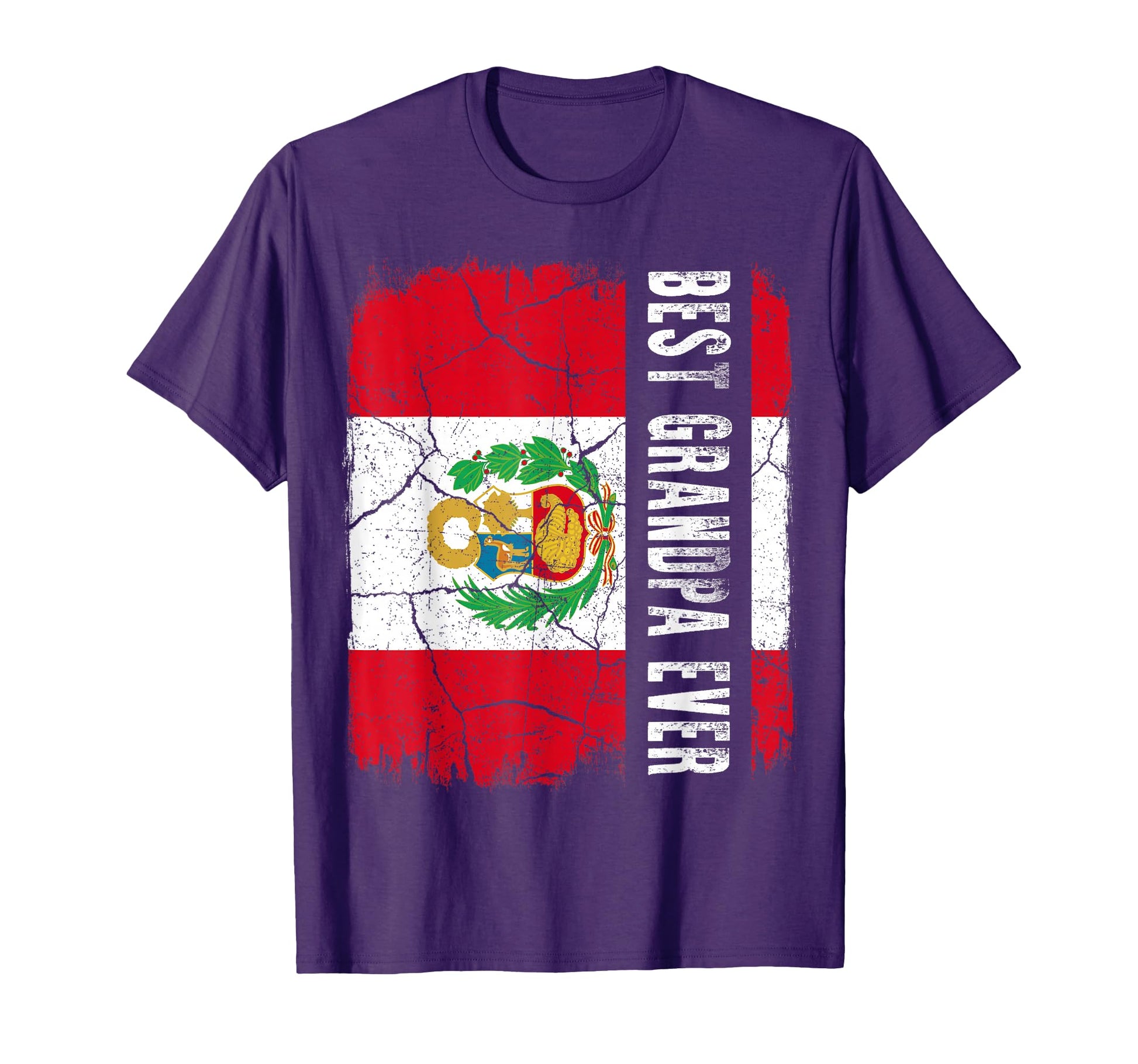 Best Peruvian Grandpa Ever Peru T-Shirt - Trendy Graphic for Adults - T-Shirt, Sweatshirt, Hoodie