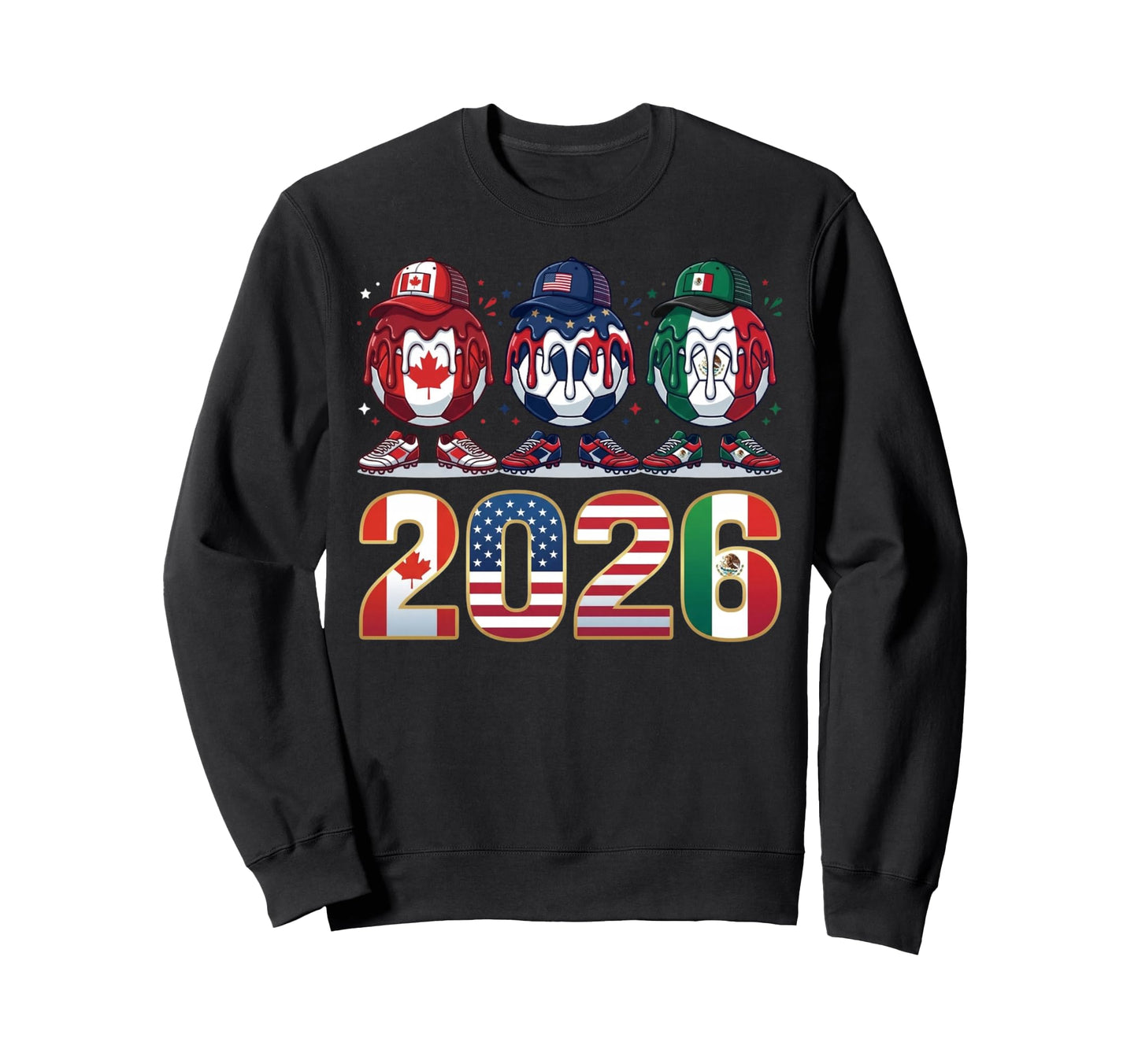 Soccer Soccer Fans Sweatshirt - Trendy Graphic Unisex - T-Shirt, Sweatshirt, Hoodie