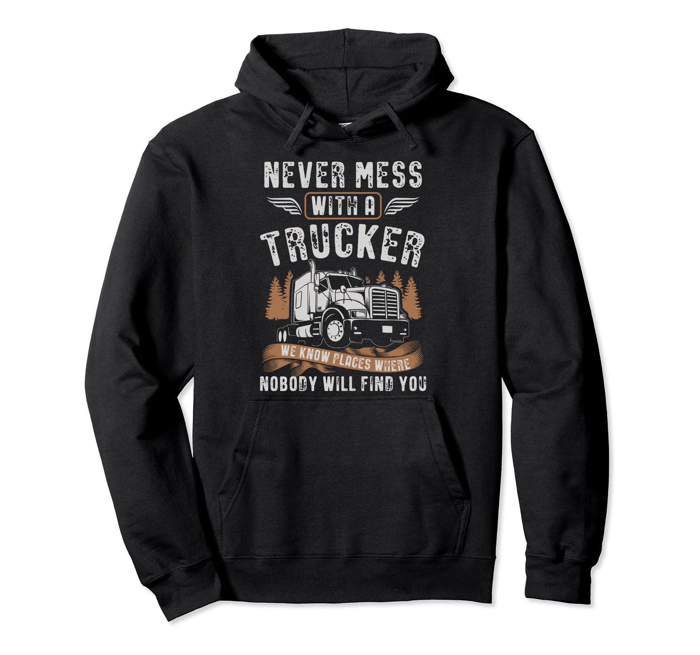 Trucker Truck Driving Gift Truck Lover Hoodie - Custom Art Print for Adults - T-Shirt, Sweatshirt, Hoodie