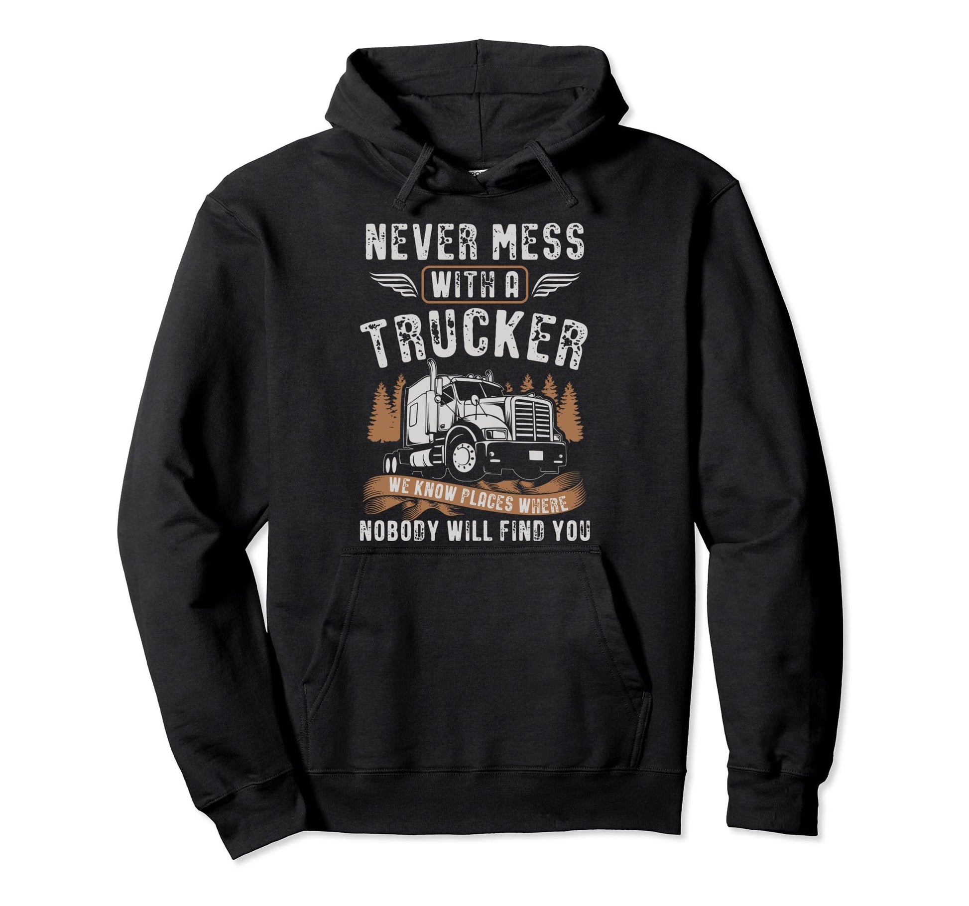Trucker Truck Driving Gift Truck Lover Hoodie - Custom Art Print for Adults - T-Shirt, Sweatshirt, Hoodie