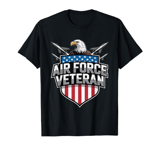 Air Force Veteran Us American T-Shirt - Casual Everyday Wear for Adults - T-Shirt, Sweatshirt, Hoodie