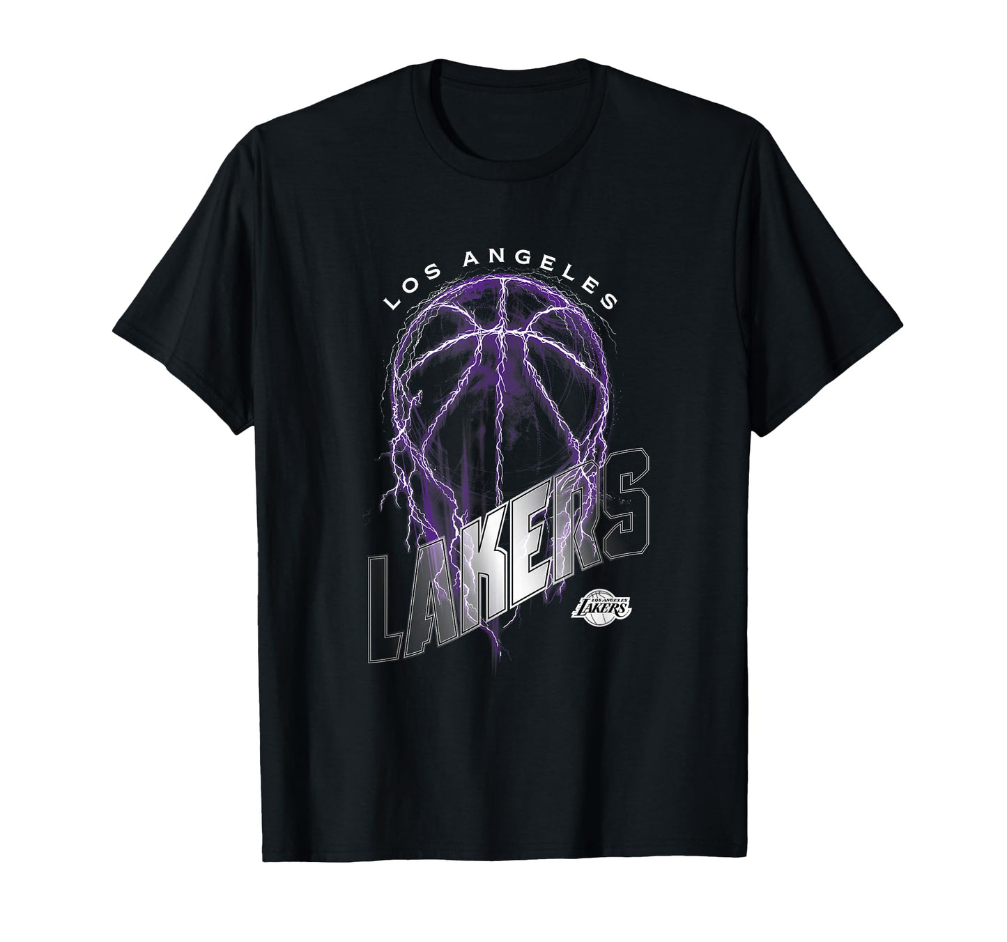 Nba Los Angeles Lakers Lightning Bolt T-Shirt - Unique Graphic for Adults - T-Shirt, Sweatshirt, Hoodie