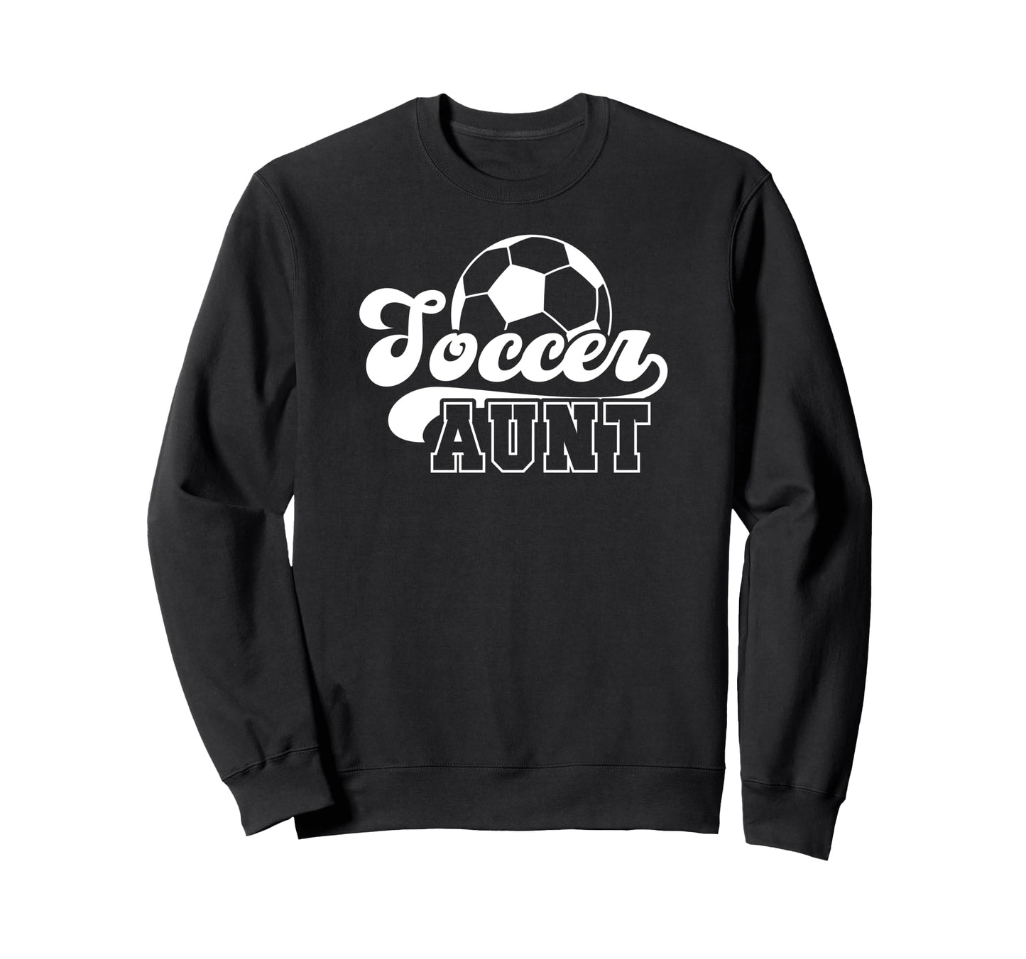 Soccer Aunt Soccer Player Aunt Sweatshirt - Minimalist Print Men Women - T-Shirt, Sweatshirt, Hoodie